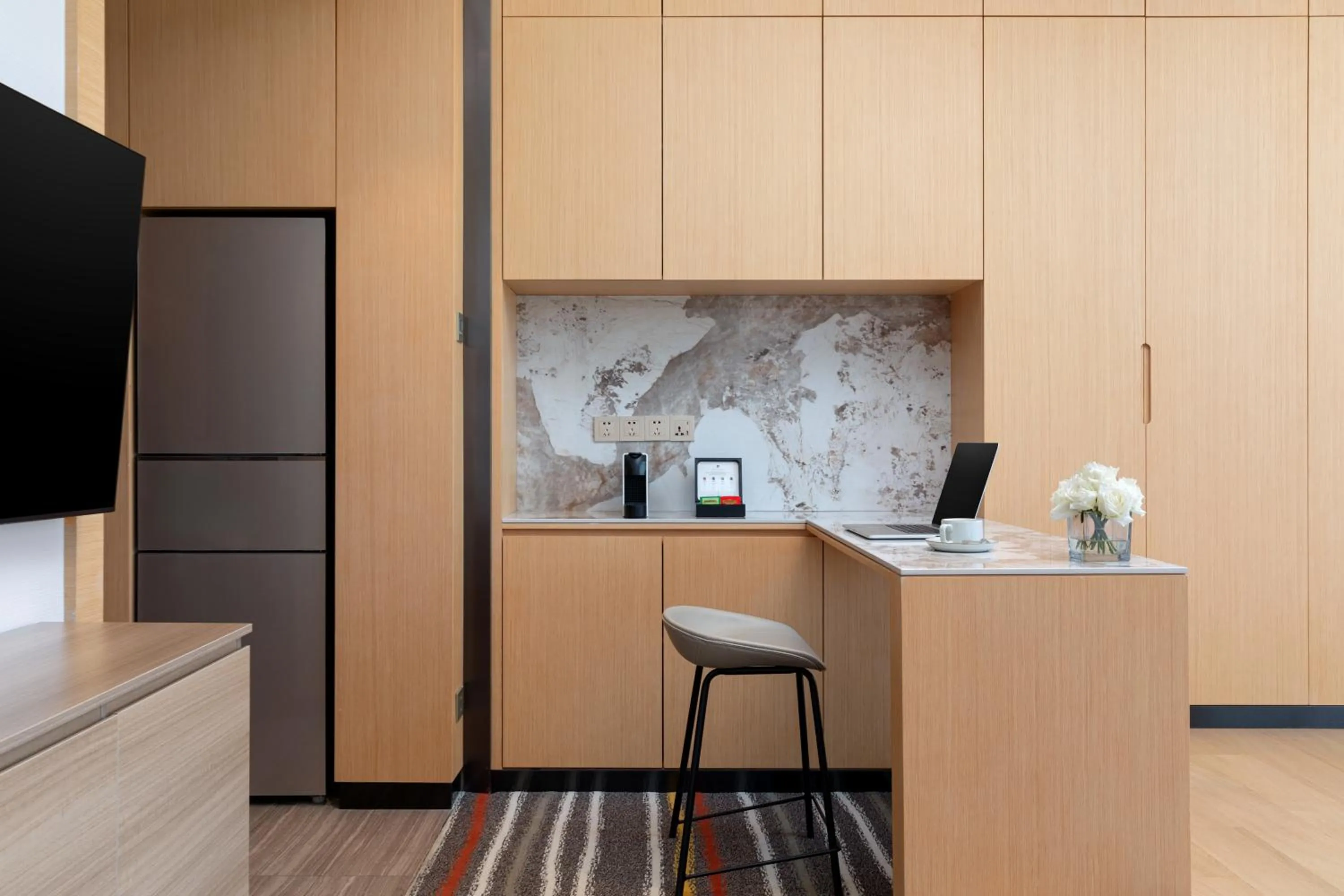 Seating area in Fraser Place Wujiaochang Shanghai City Center