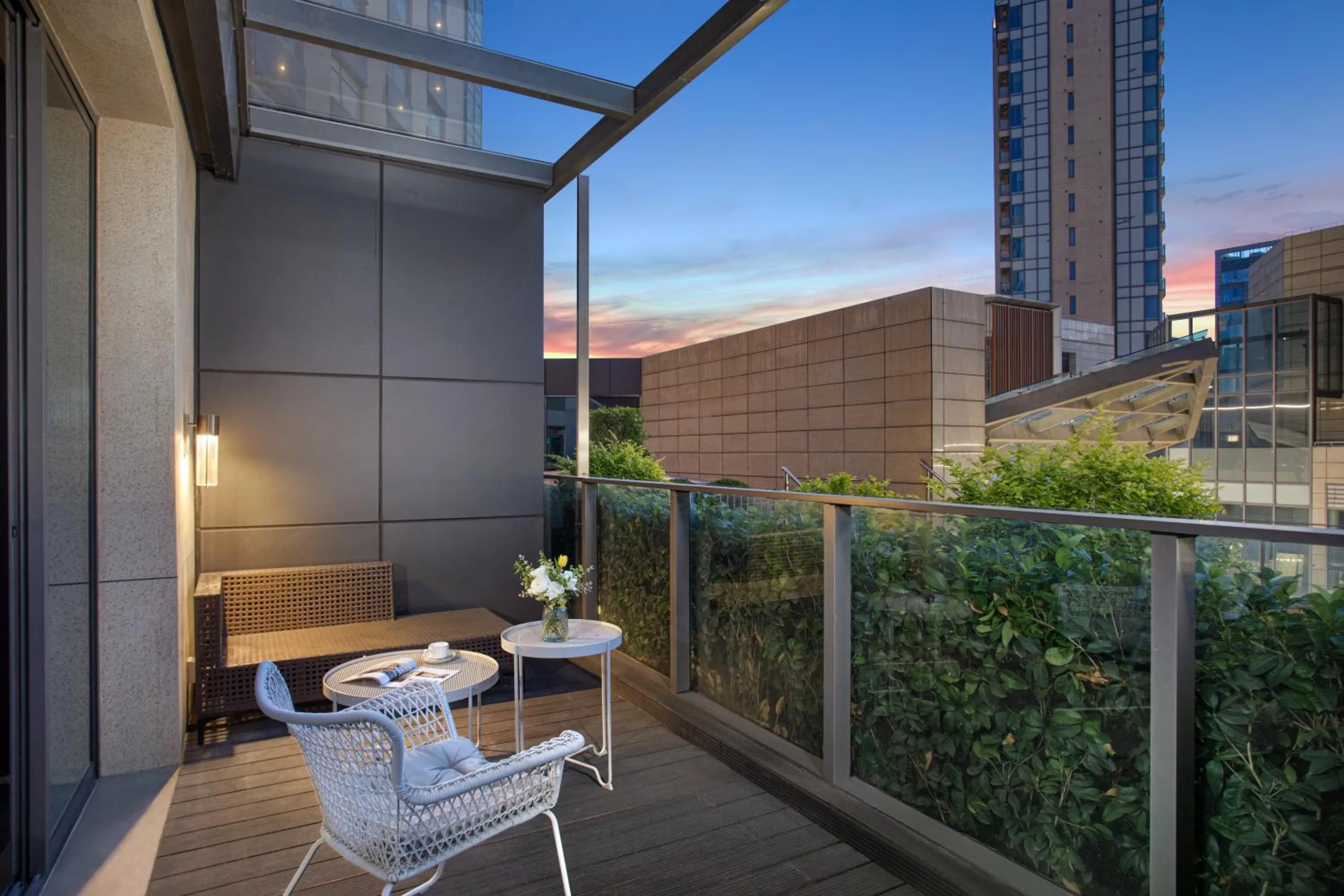 Balcony/Terrace in Fraser Place Wujiaochang Shanghai City Center