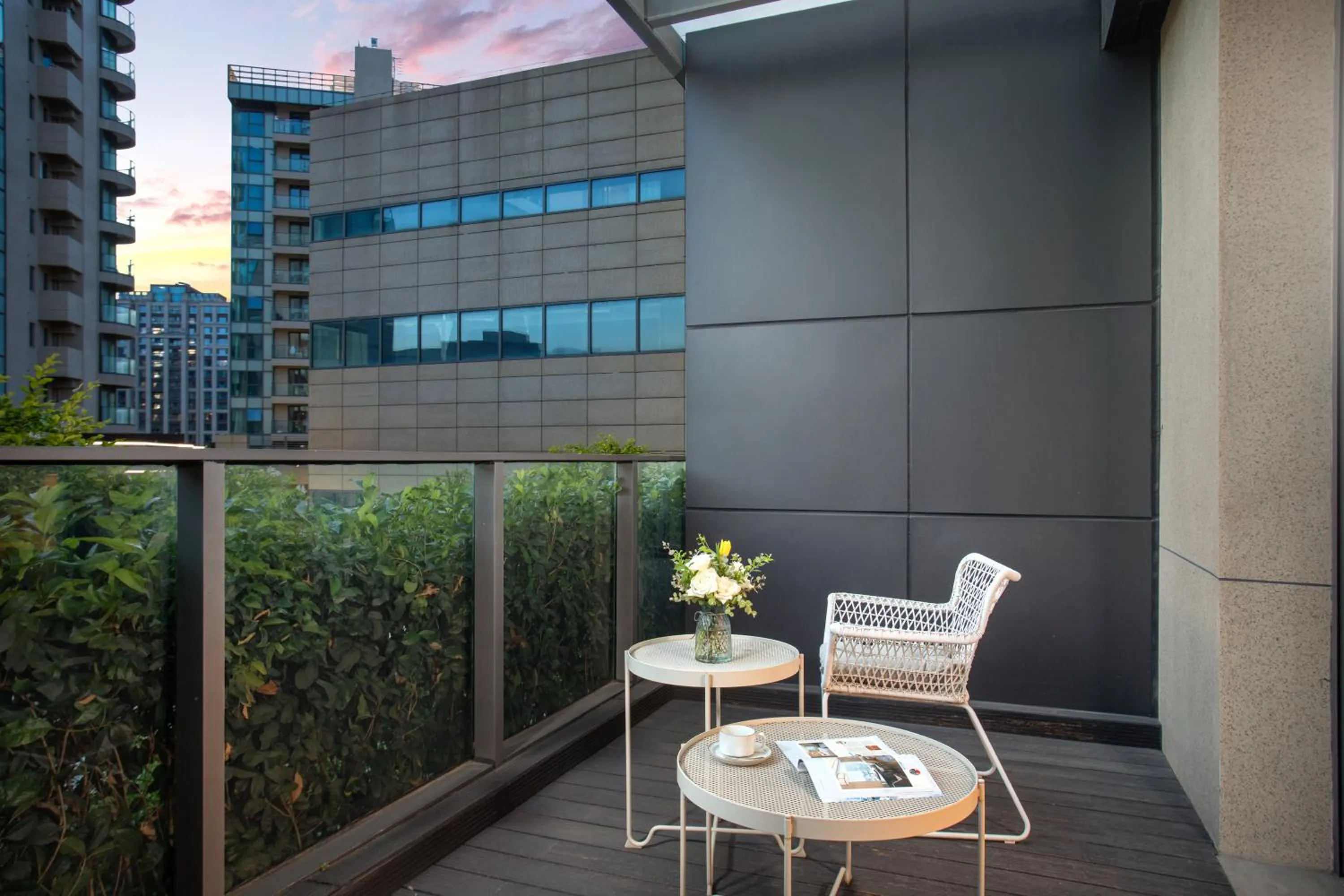 Balcony/Terrace in Fraser Place Wujiaochang Shanghai City Center