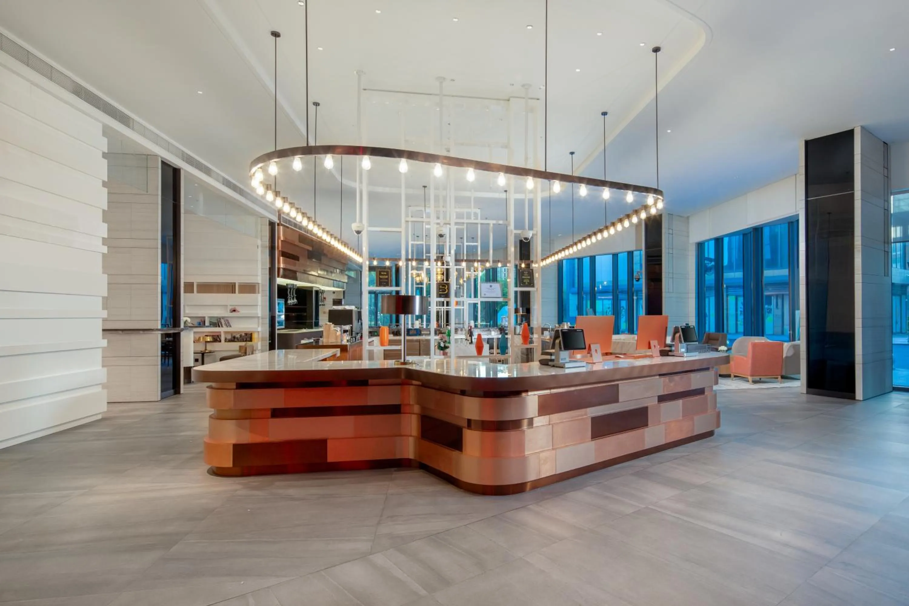Lobby or reception in Fraser Place Wujiaochang Shanghai City Center