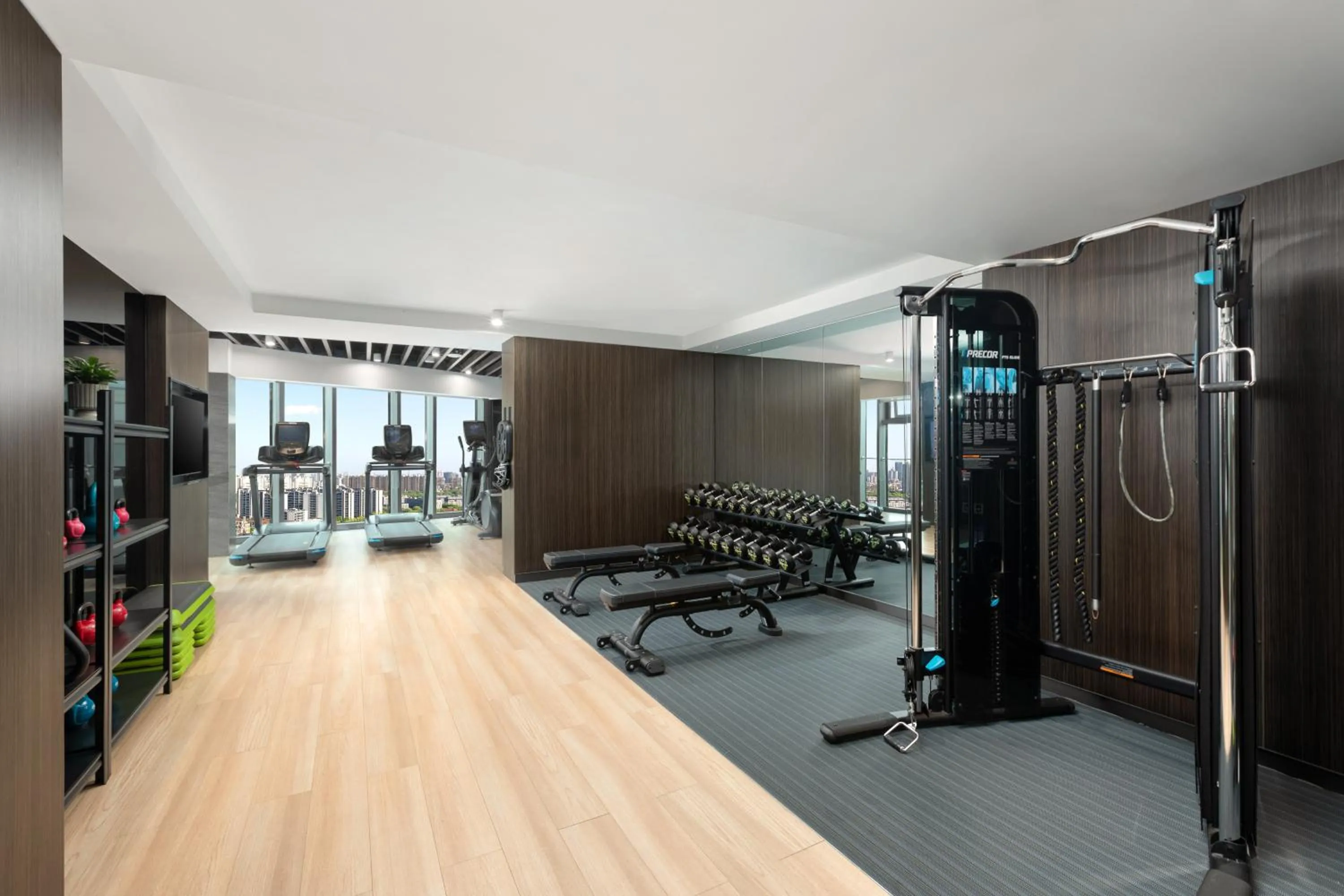 Fitness centre/facilities in Fraser Place Wujiaochang Shanghai City Center