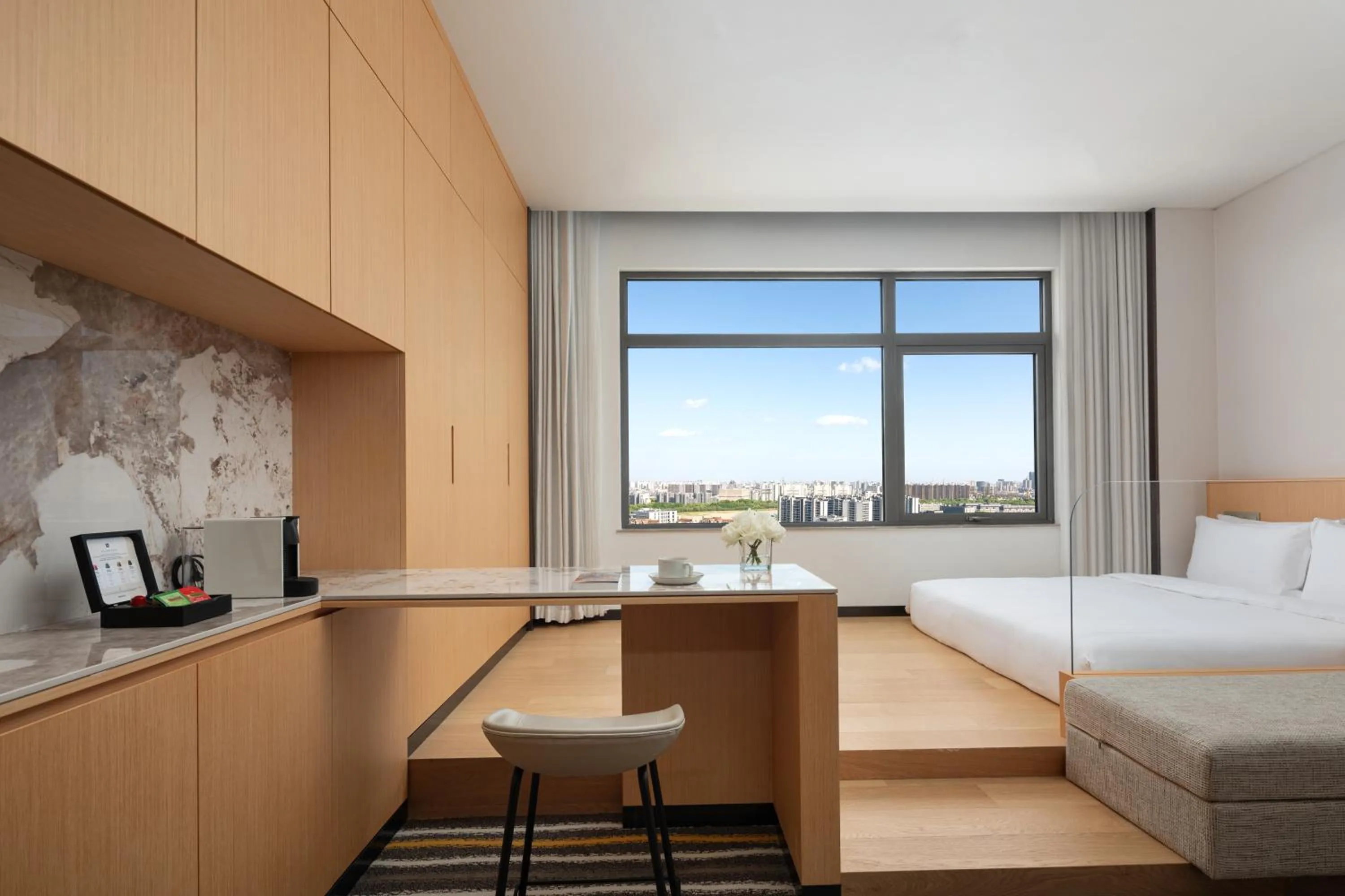 Bedroom in Fraser Place Wujiaochang Shanghai City Center