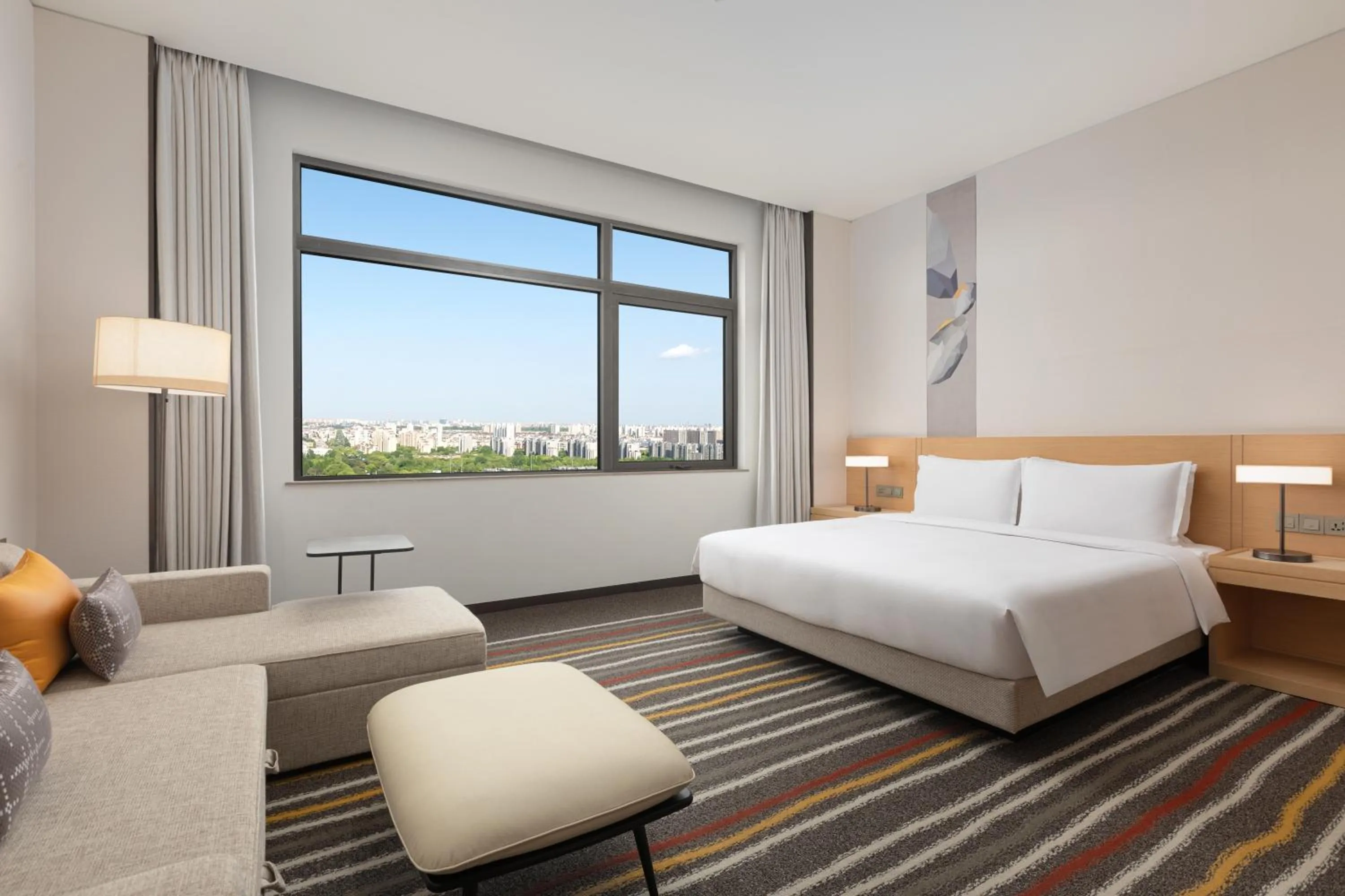 Bedroom, Bed in Fraser Place Wujiaochang Shanghai City Center