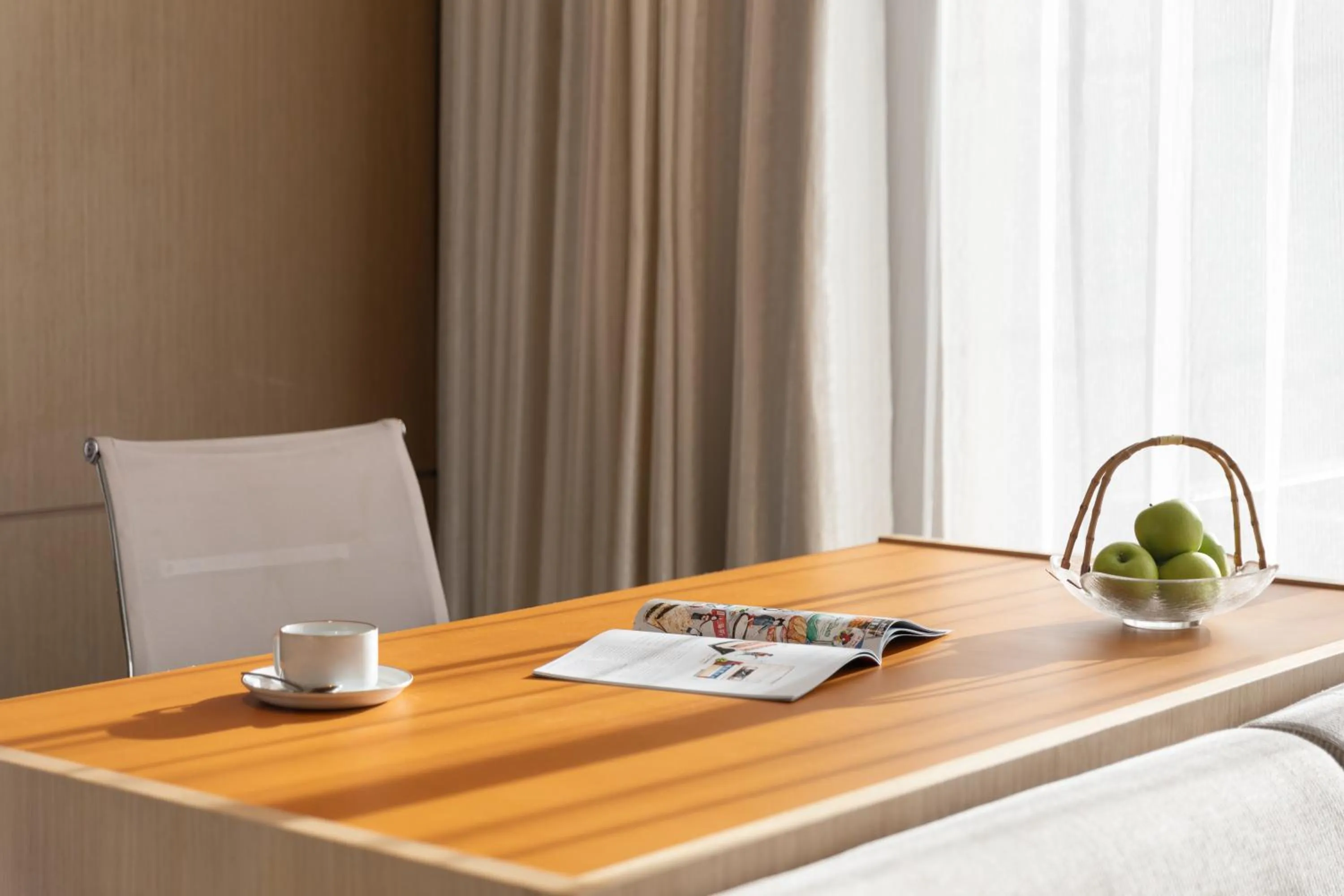 Seating area in Fraser Place Wujiaochang Shanghai City Center