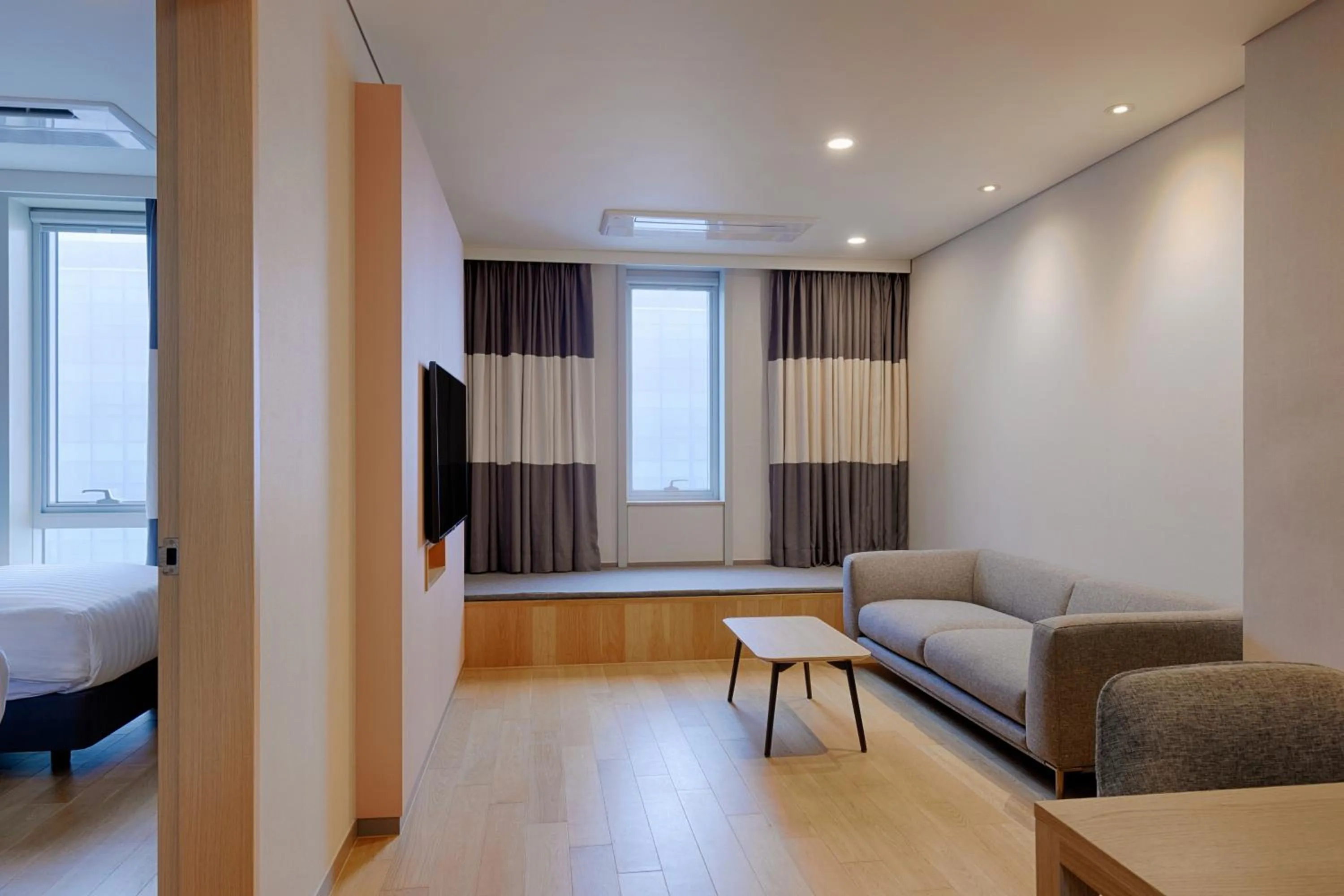 Living room, Bed in SONO MOON Haeundae