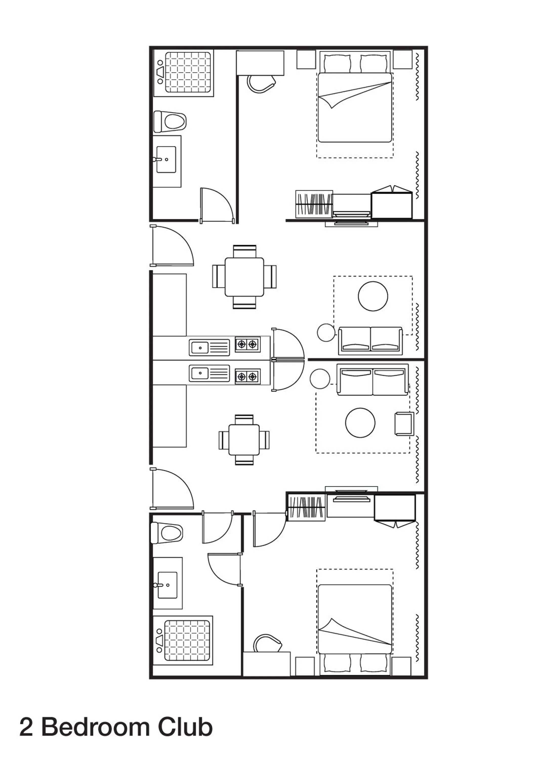 Floor plan in Somerset Kencana Jakarta
