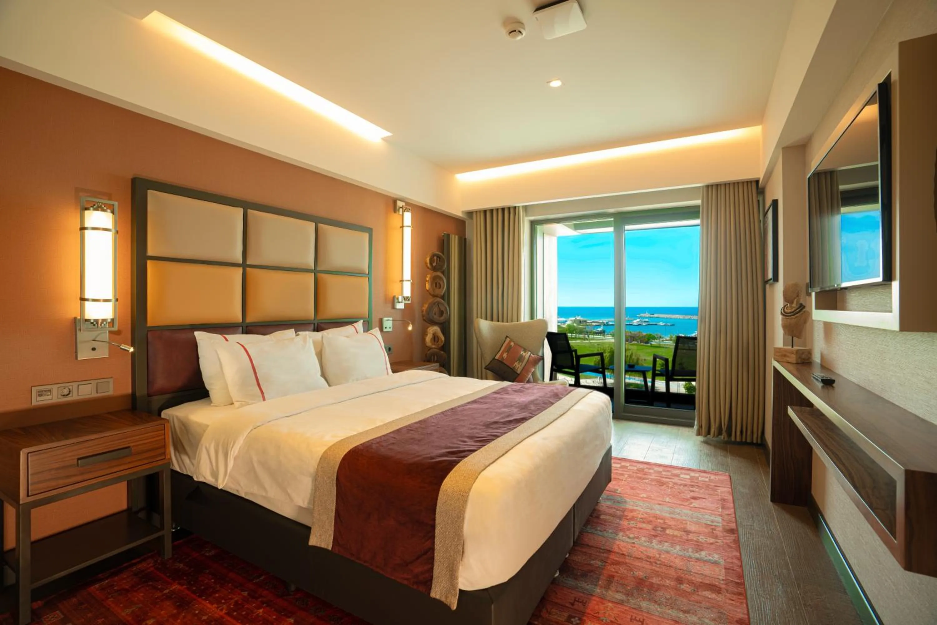 Bed in Sile Gonen Hotel