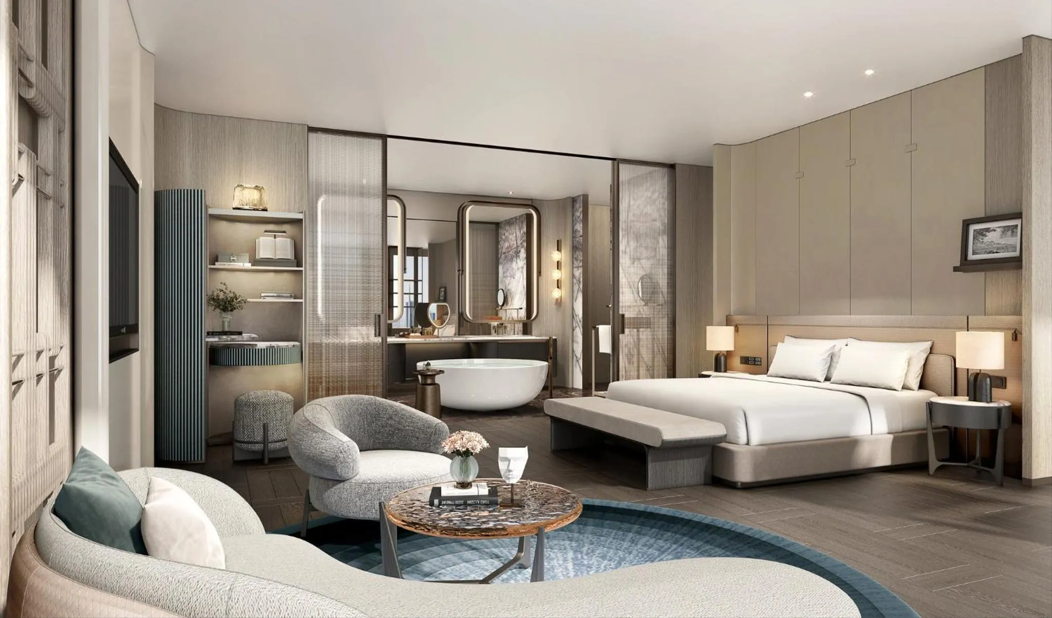 Photo of the whole room, Bed in Intercontinetal Xiangyang