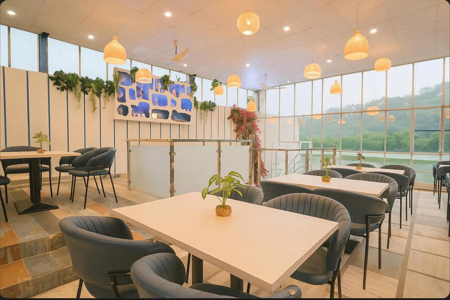 Restaurant/places to eat in The Neeraj Ganga Cottages