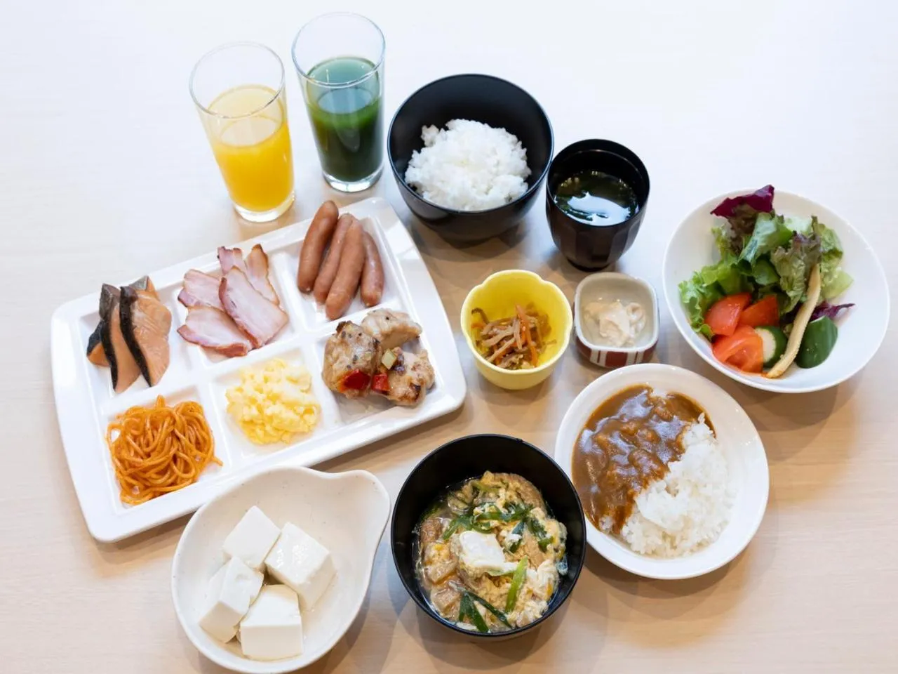 Buffet breakfast in APA Hotel Kyoto Gojo Omiya