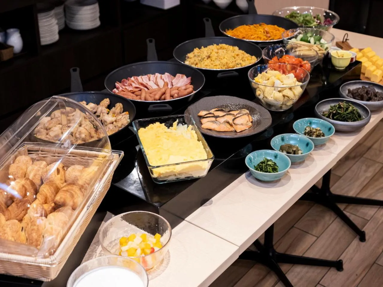 Buffet breakfast in APA Hotel Kyoto Gojo Omiya