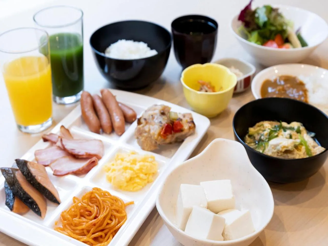 Buffet breakfast in APA Hotel Kyoto Gojo Omiya