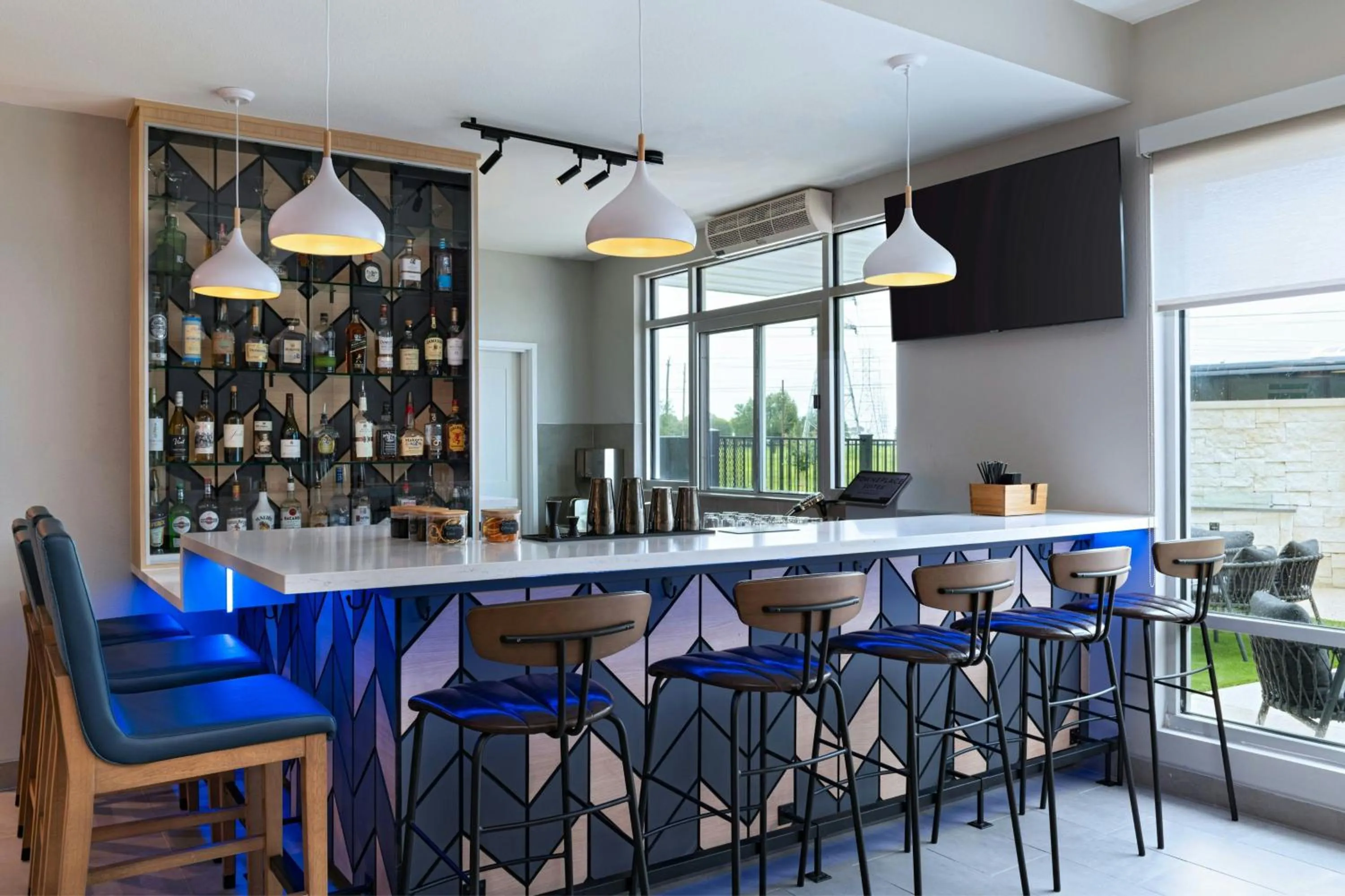 Lounge or bar in TownePlace Suites by Marriott Stafford Sugar Land