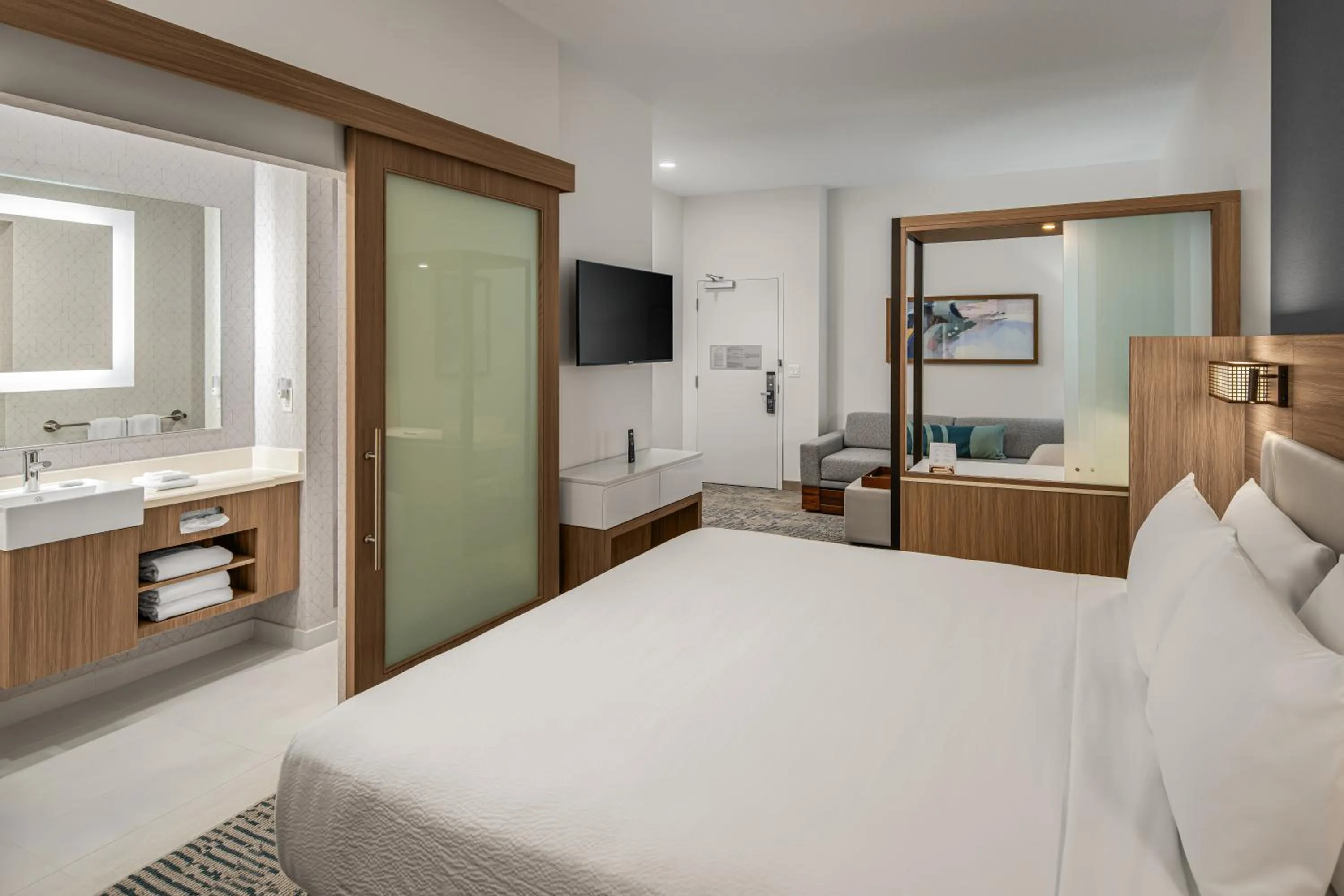 Bedroom, Bed in SpringHill Suites by Marriott West Melbourne Palm Bay