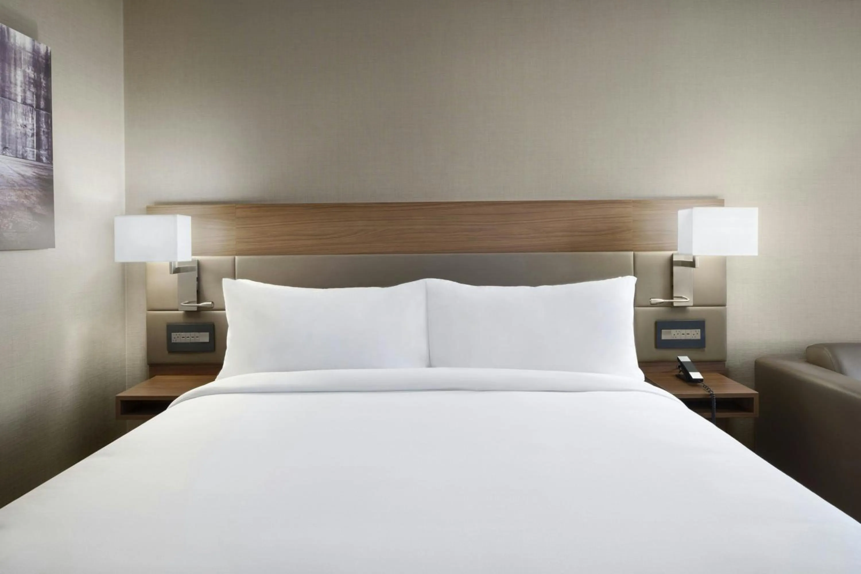 Photo of the whole room, Bed in AC Hotel by Marriott St. Louis Clayton