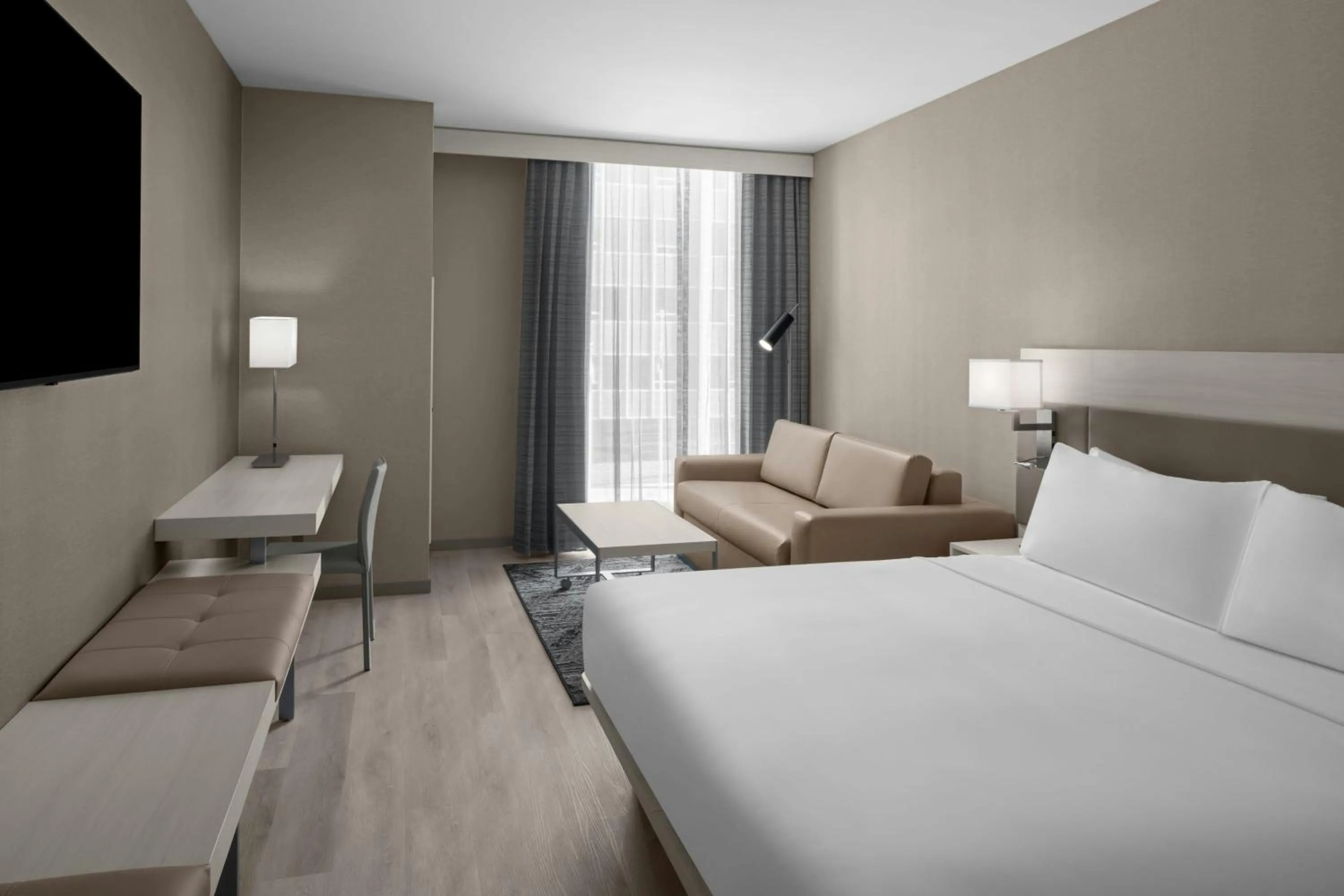 Photo of the whole room, Bed in AC Hotel by Marriott St. Louis Clayton