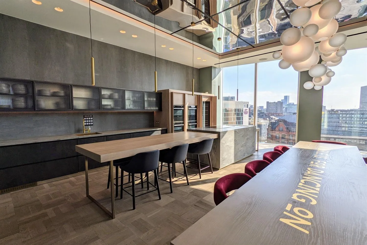 Communal kitchen in Charles Hope Manchester Centre