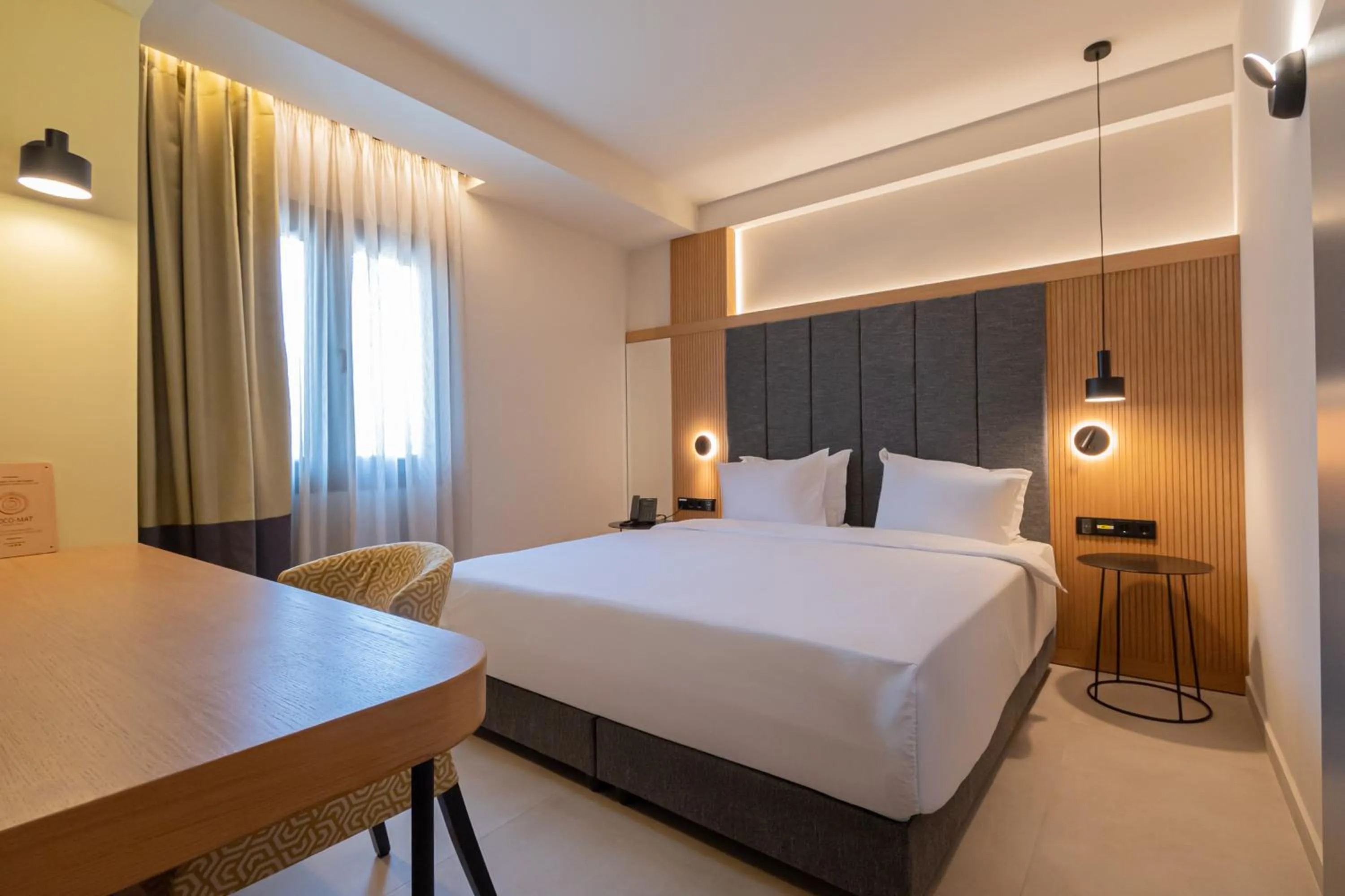 Bed in Sokratis Hotel