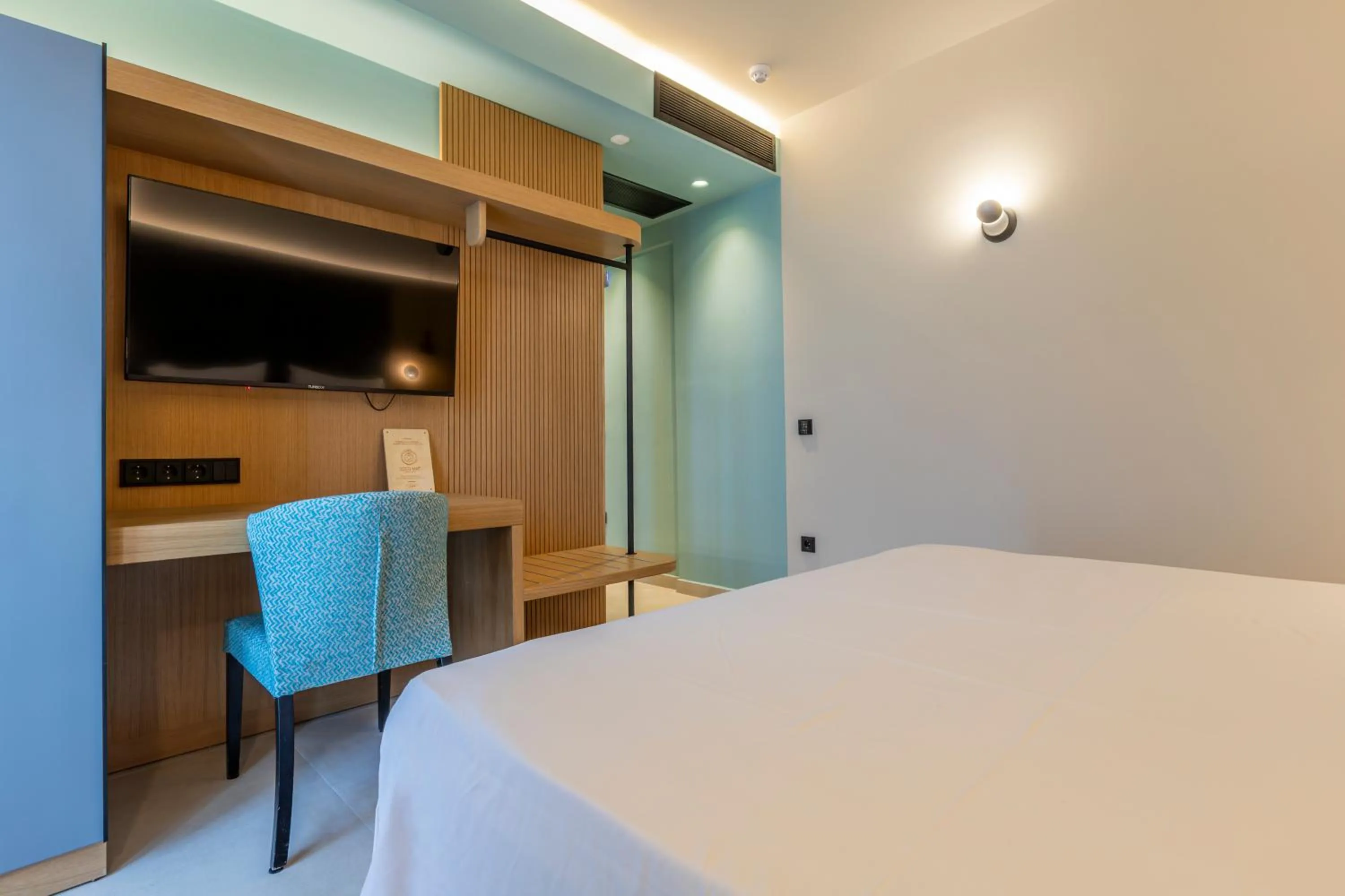 Bed in Sokratis Hotel