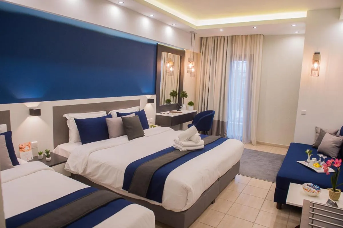 Bed in Sokratis Hotel