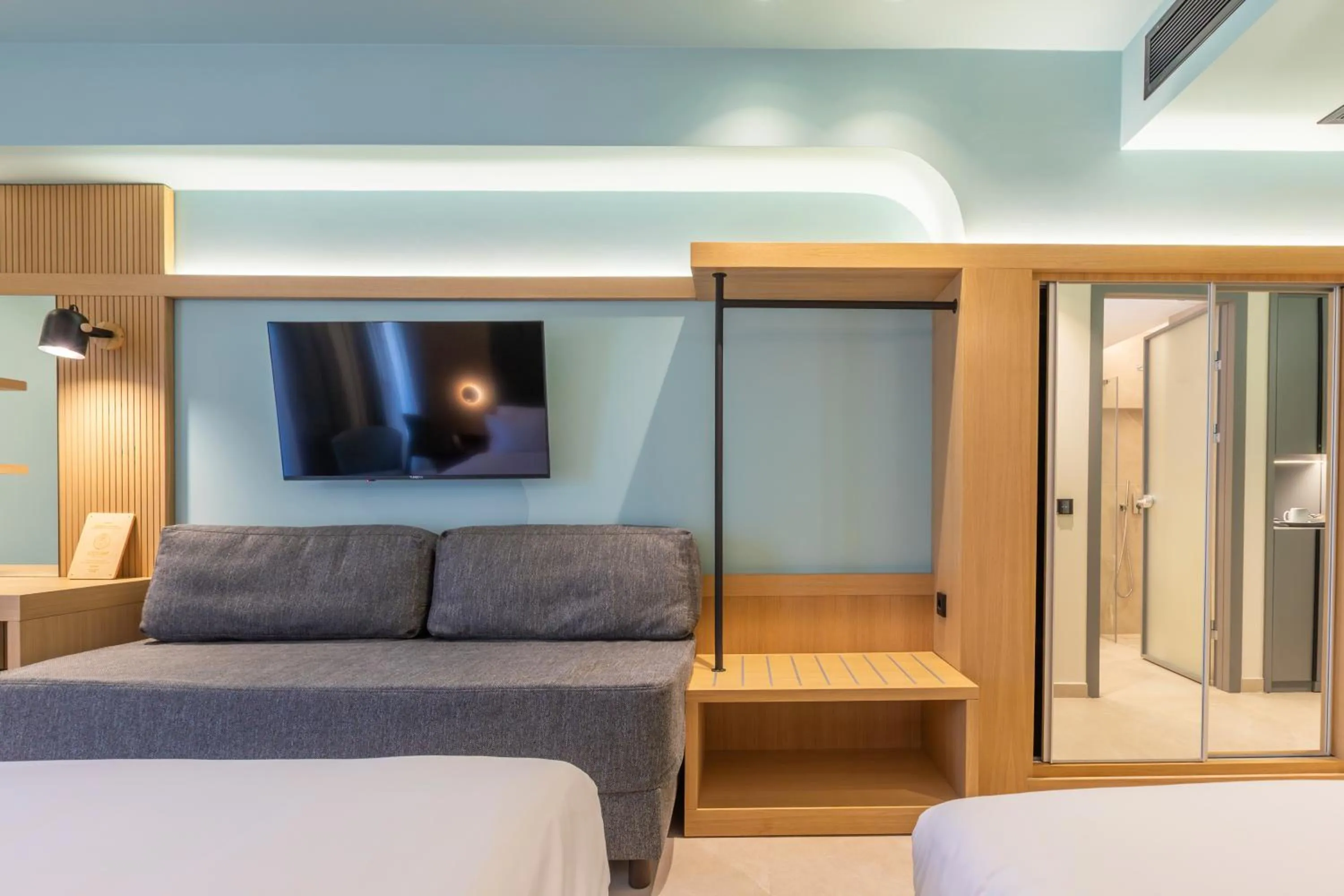 Bed in Sokratis Hotel