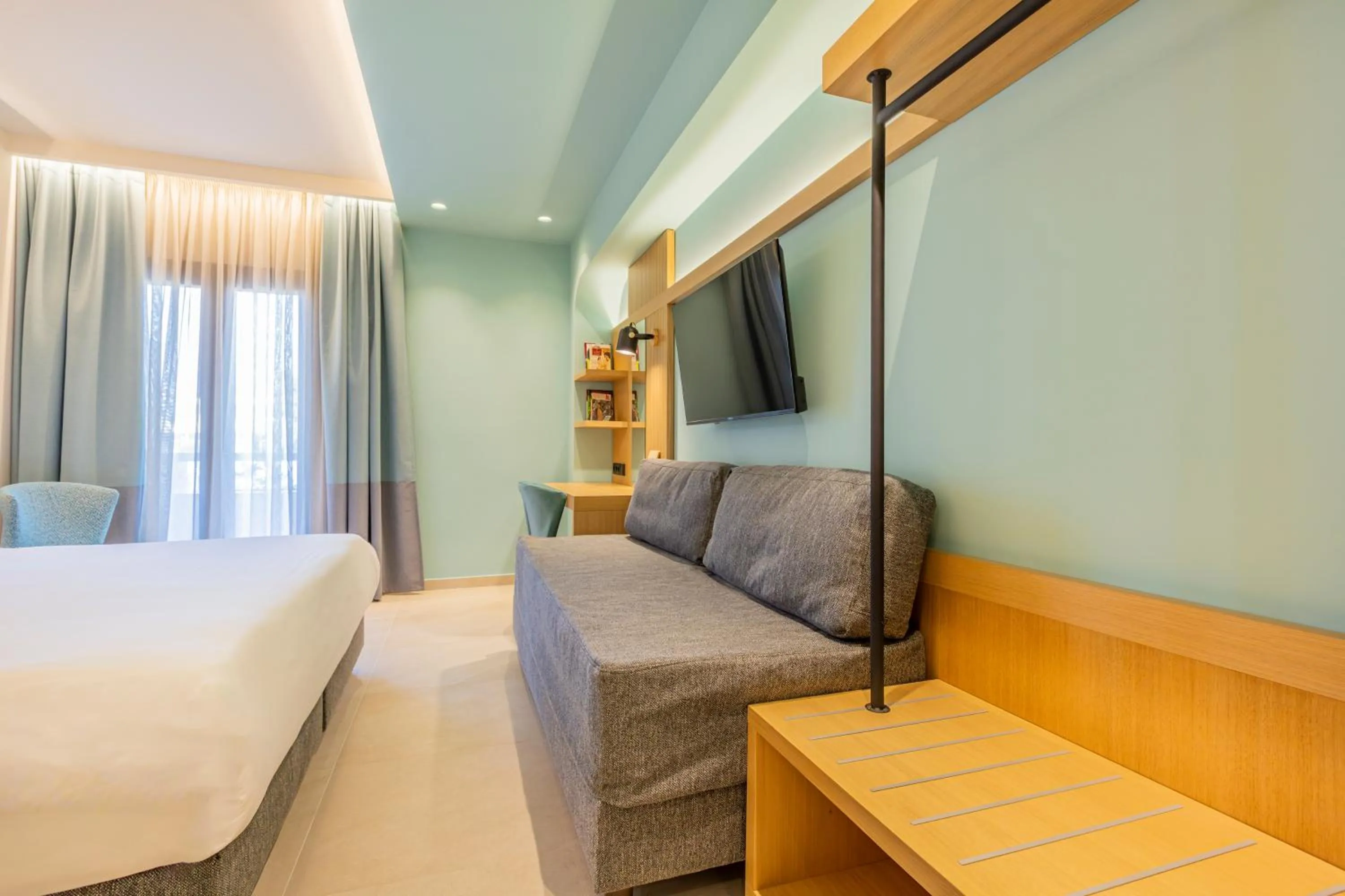 Bed in Sokratis Hotel