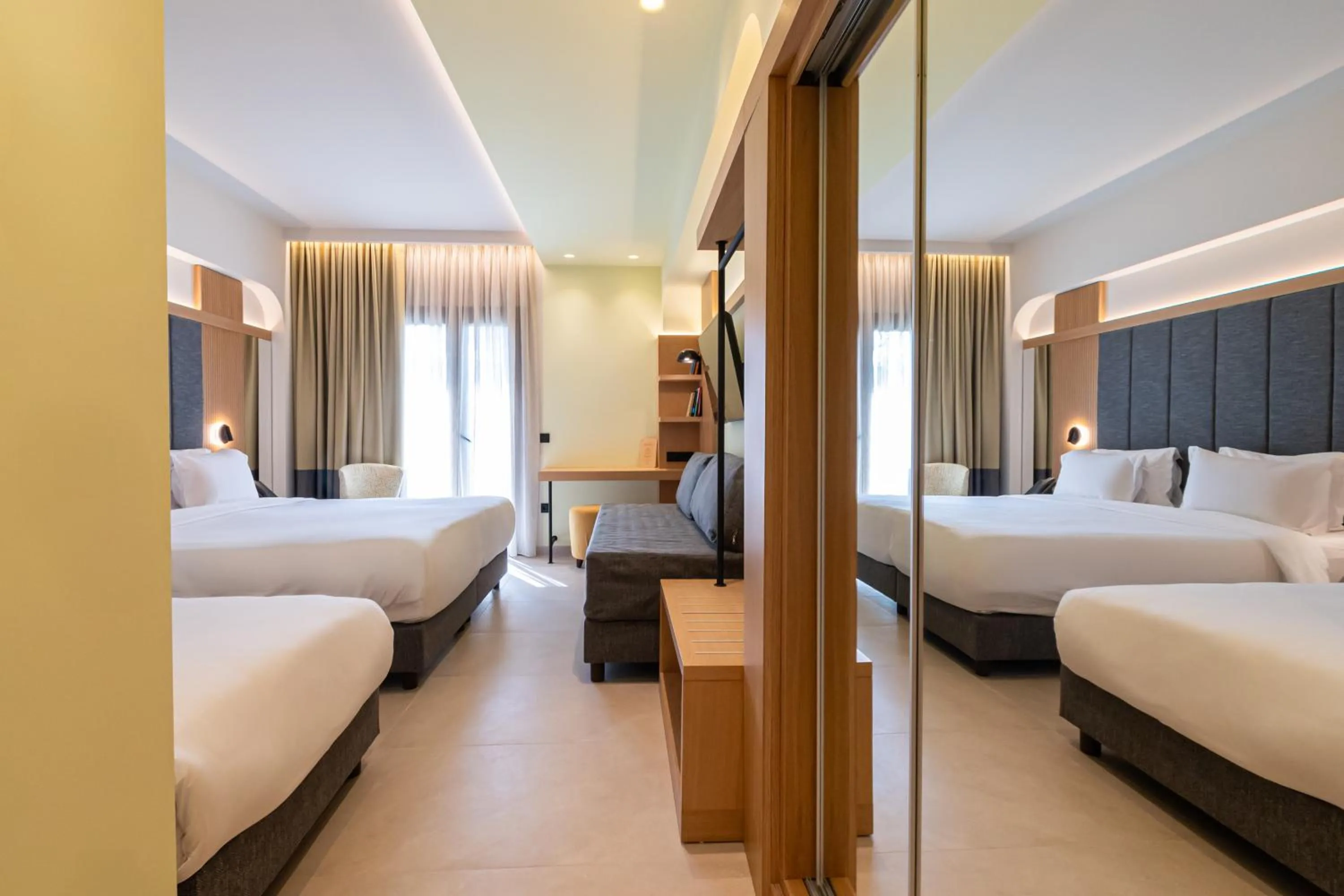 Bed in Sokratis Hotel