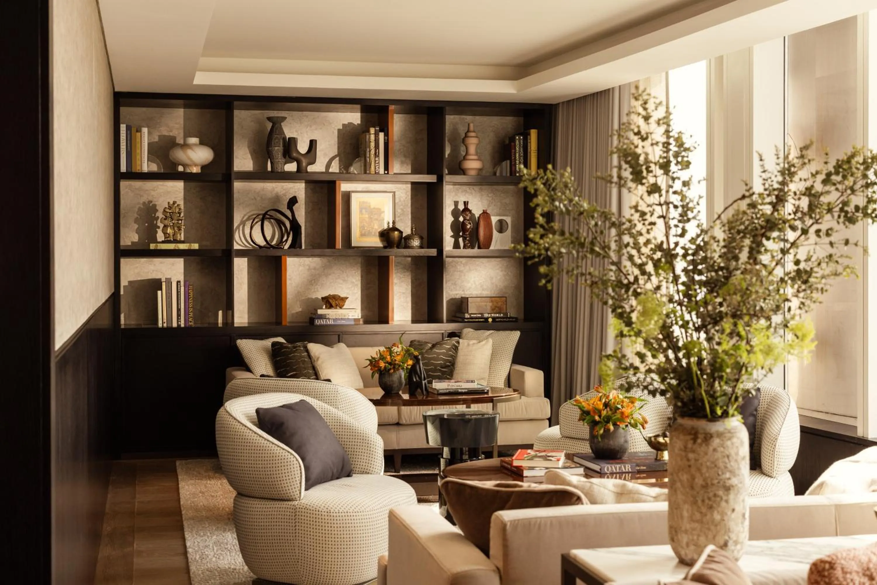 Lounge or bar in Rosewood Doha