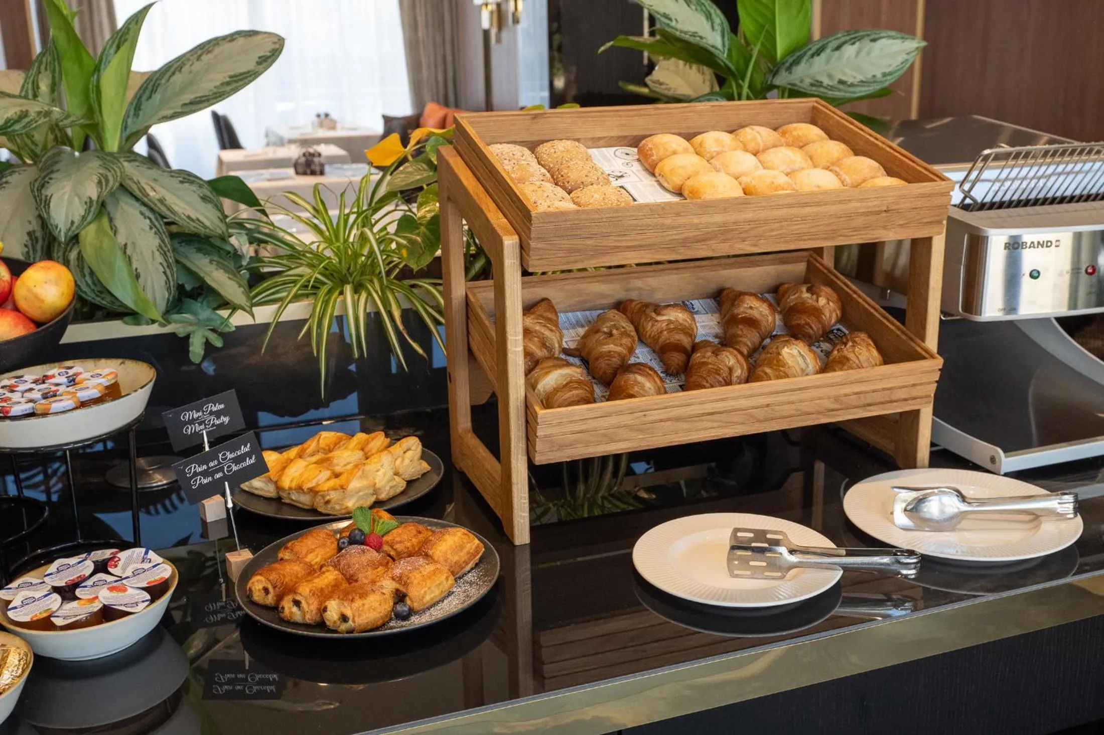 Buffet breakfast in Sky Airport Hotel