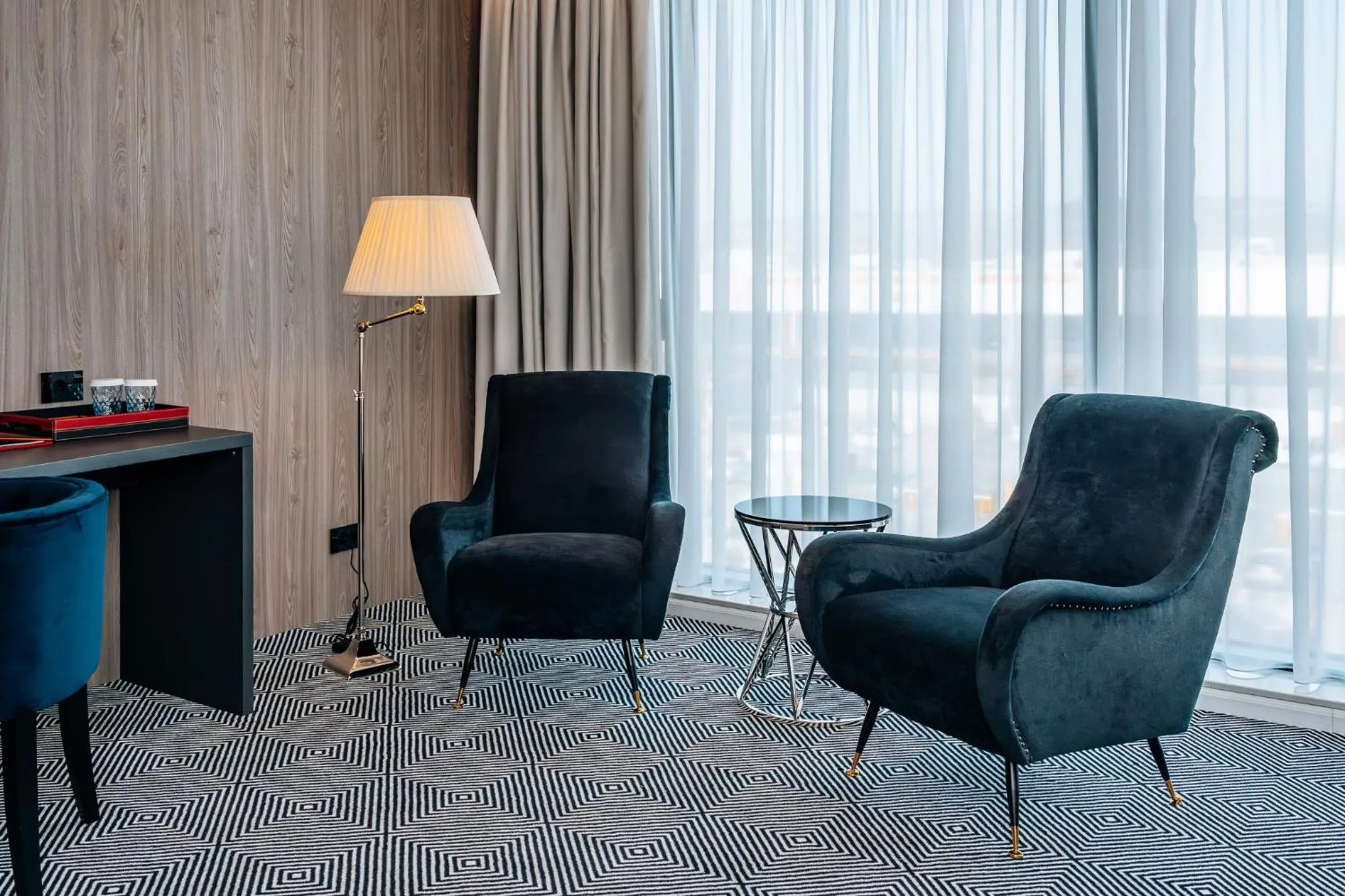 Seating area in Sky Airport Hotel