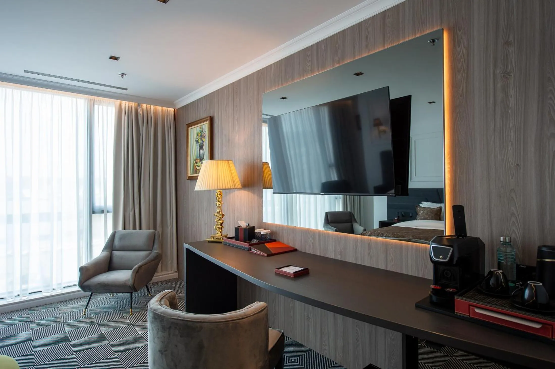 Seating area in Sky Airport Hotel