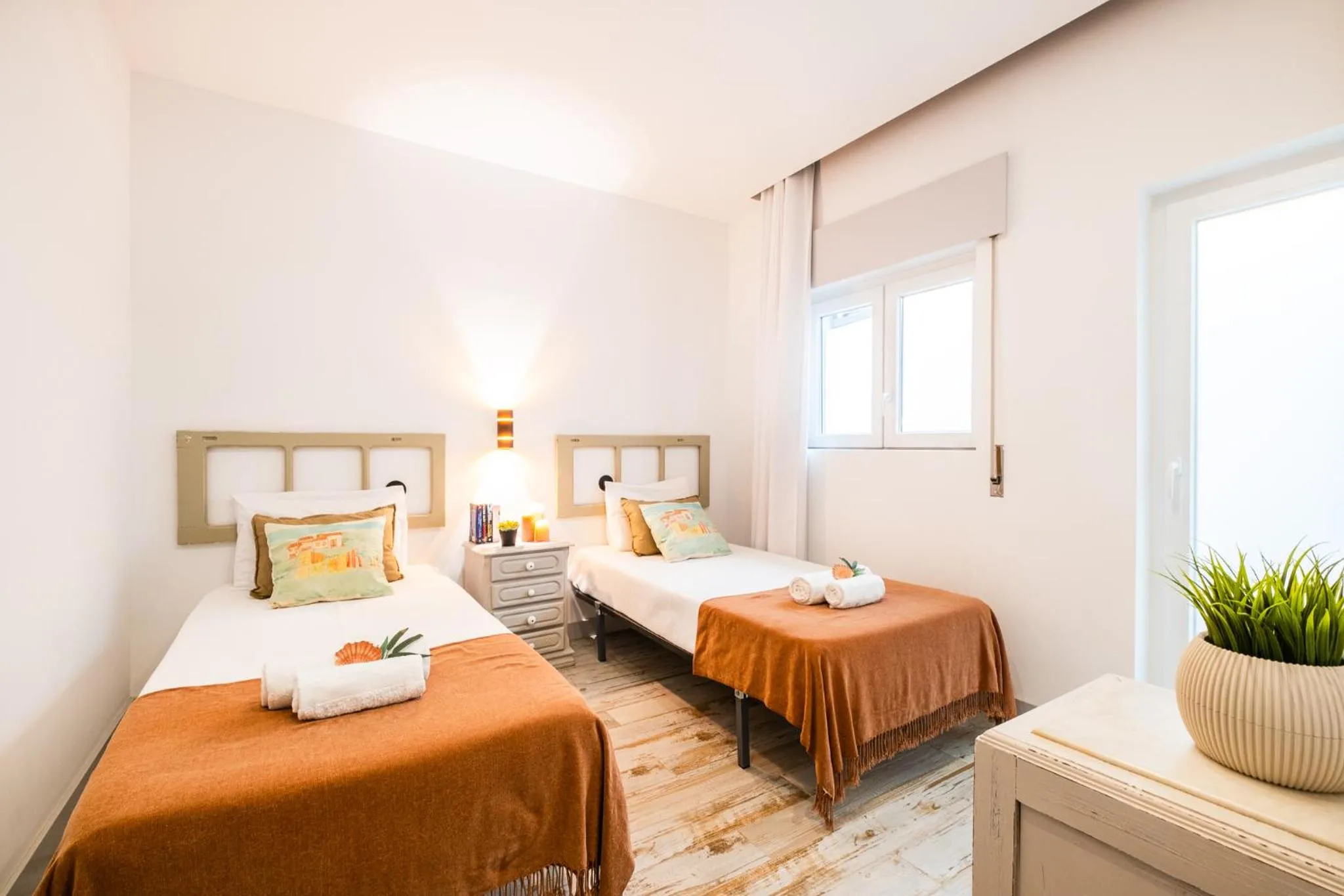 Bedroom, Bed in Apartment Carvoeiro By The Sea 1 by Algarve Vacation