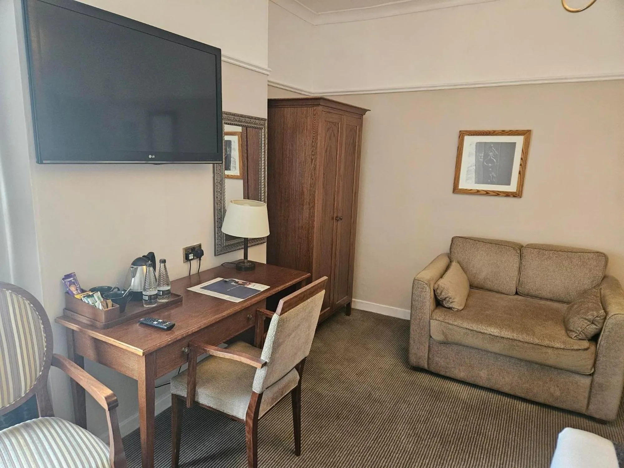 Seating area in Millers Hotel by Greene King Inns