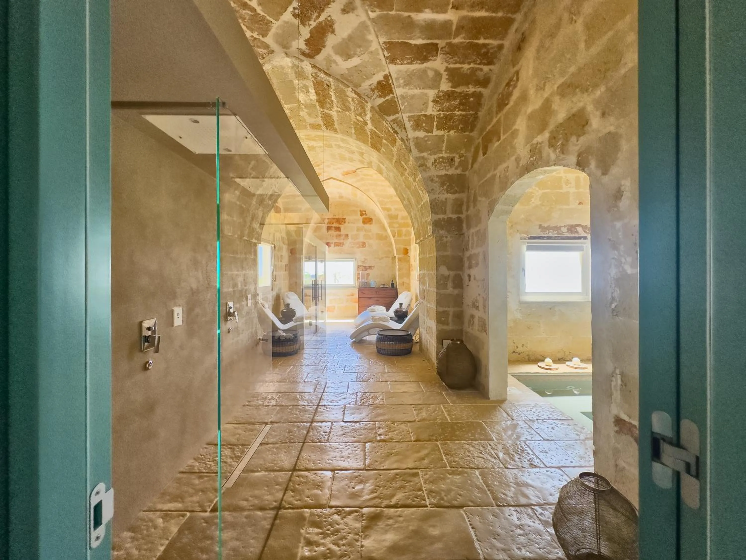 Spa and wellness centre/facilities in Villa Neviera Wine Resort & Spa by Cantine Due Palme