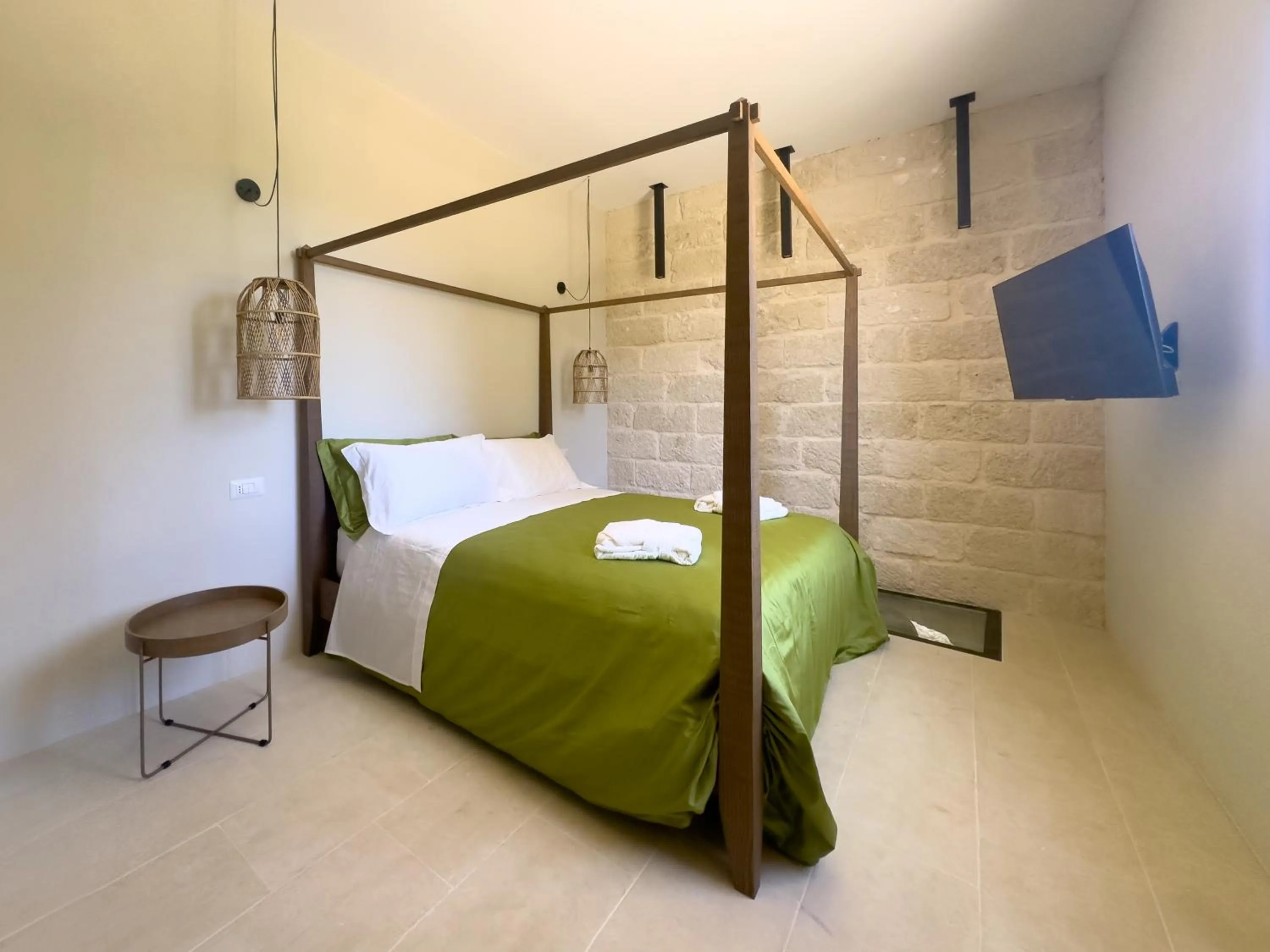 Bed in Villa Neviera Wine Resort & Spa by Cantine Due Palme
