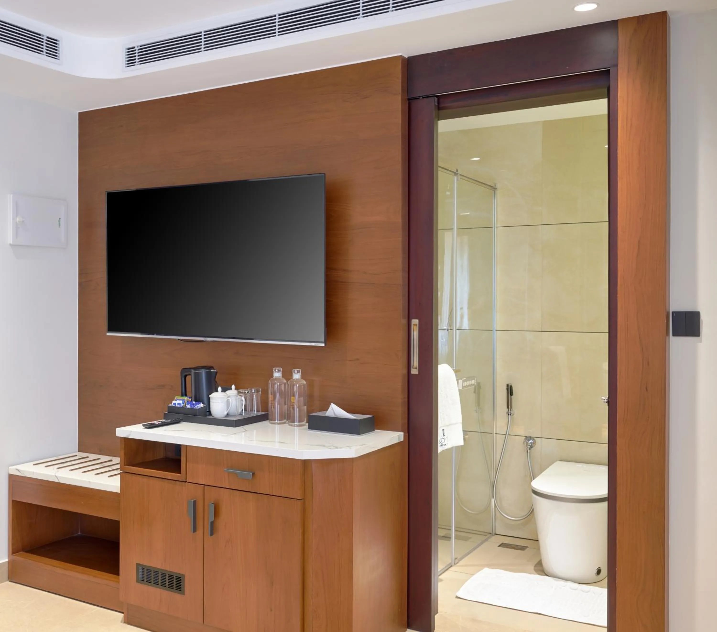 TV and multimedia in Kowju Airport Hotel Calicut