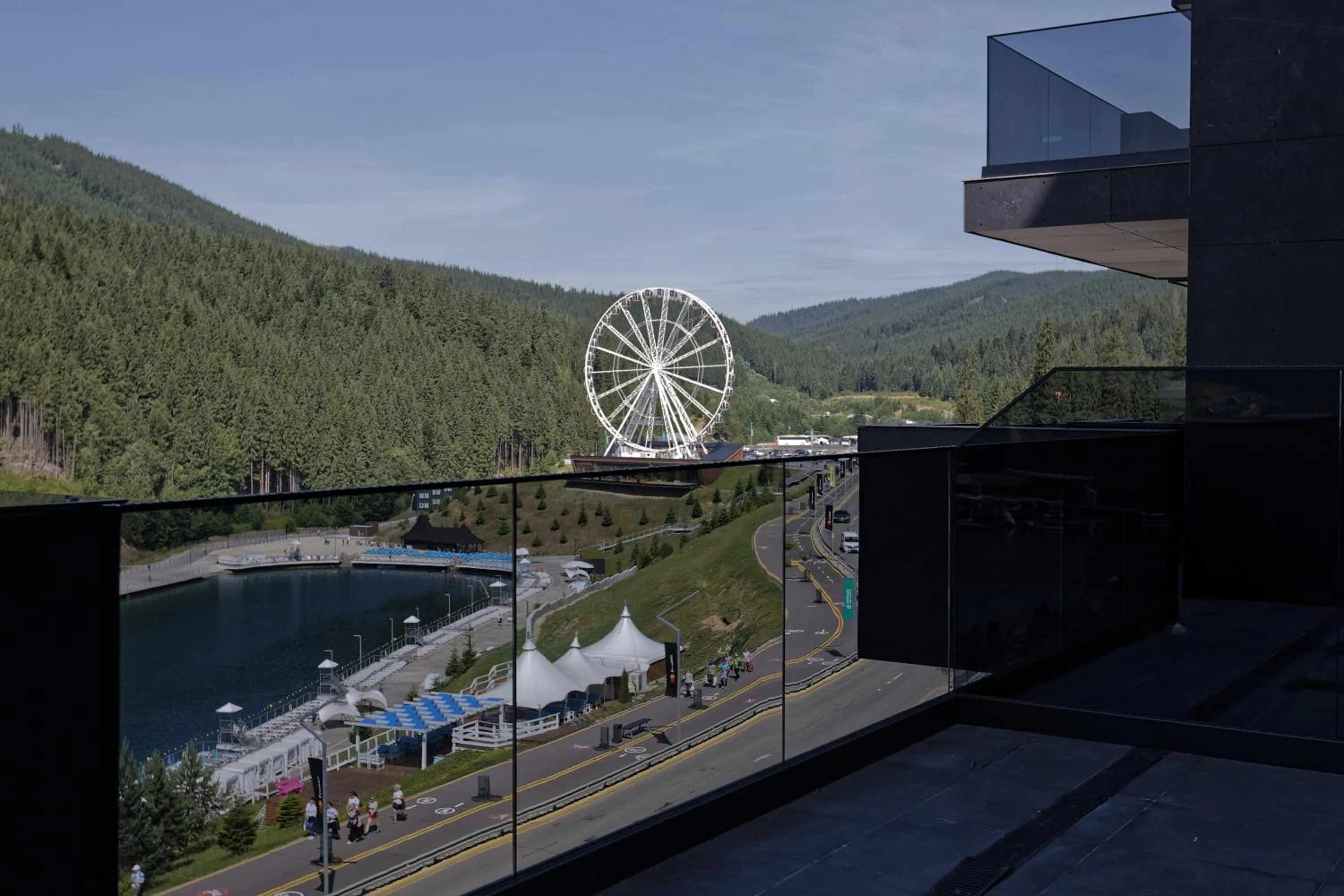 Lake view in Glacier Premium Apartments