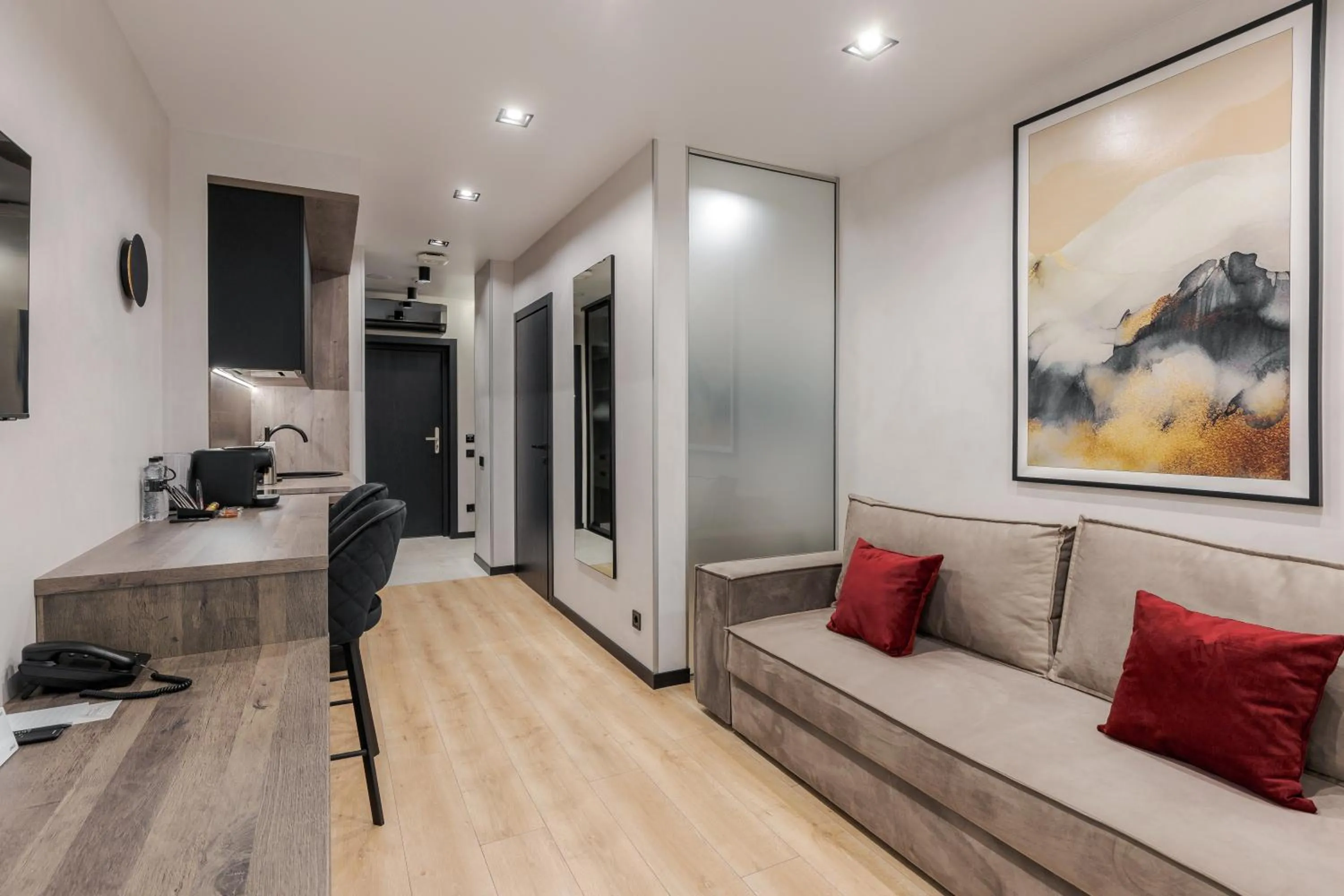 Living room in Glacier Premium Apartments