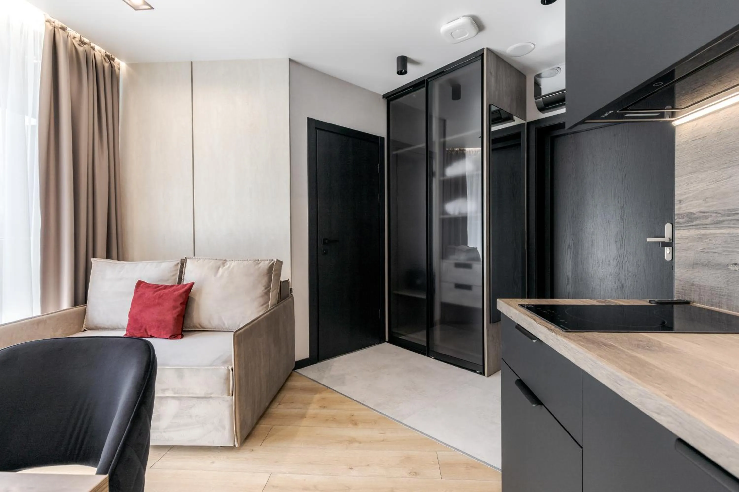 Seating area in Glacier Premium Apartments