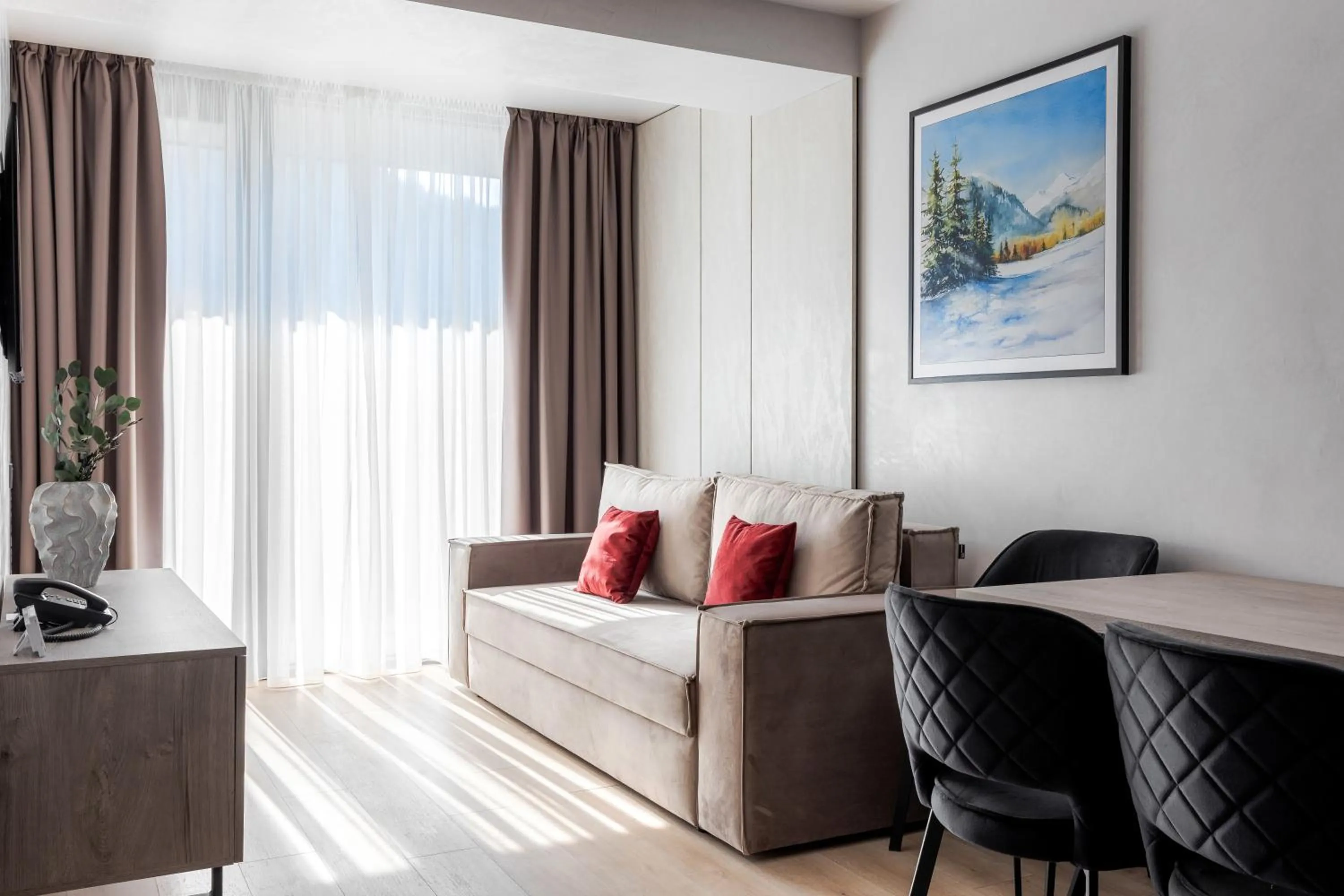 Living room in Glacier Premium Apartments