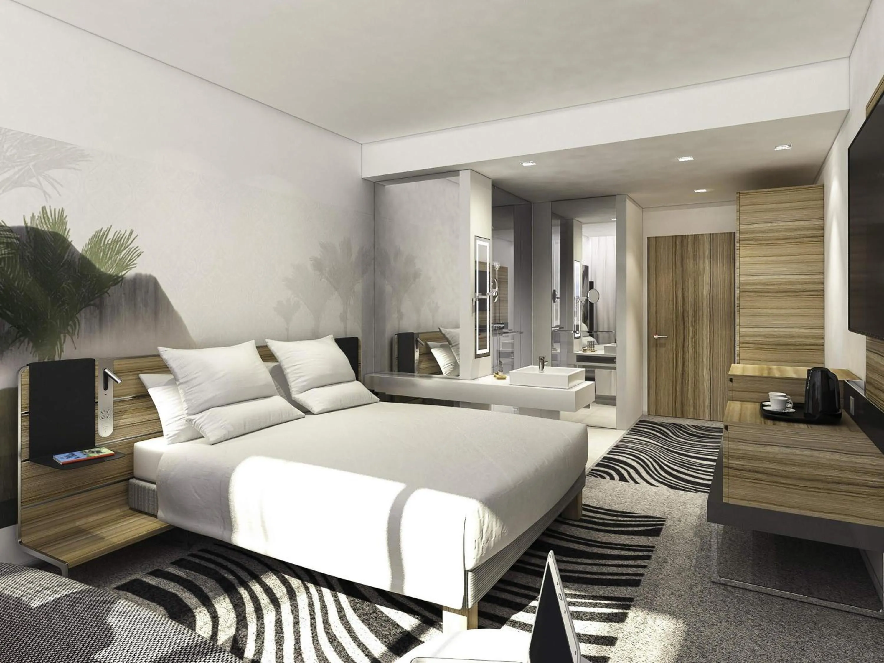 Bedroom, Bed in Novotel London Waterloo