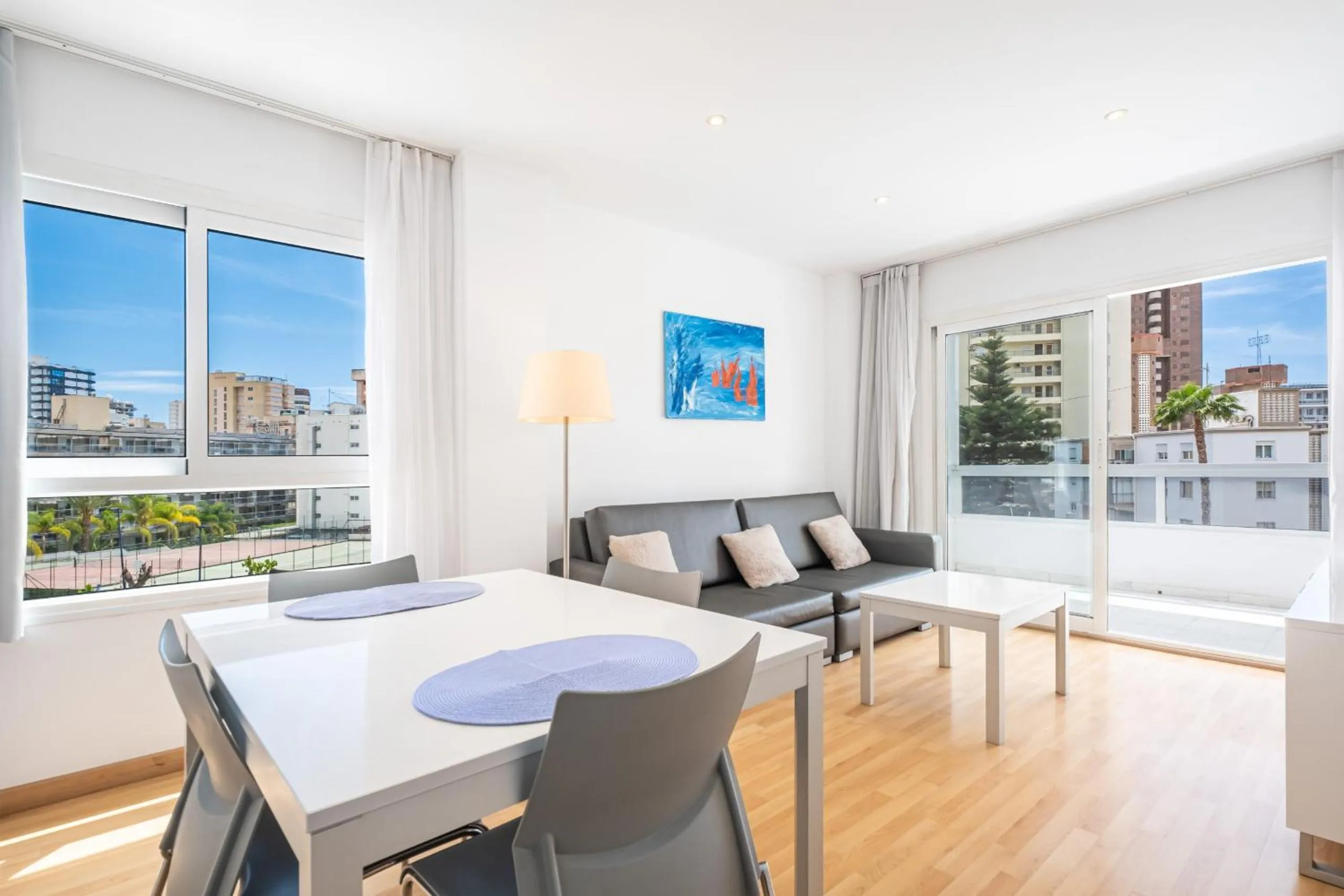 Balcony/Terrace in Apartamentos Les Dunes Centro Levante Beach