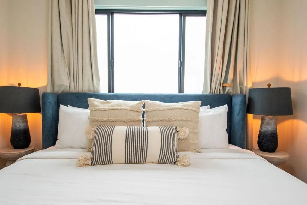 Bed in The Boardwalk Hotel