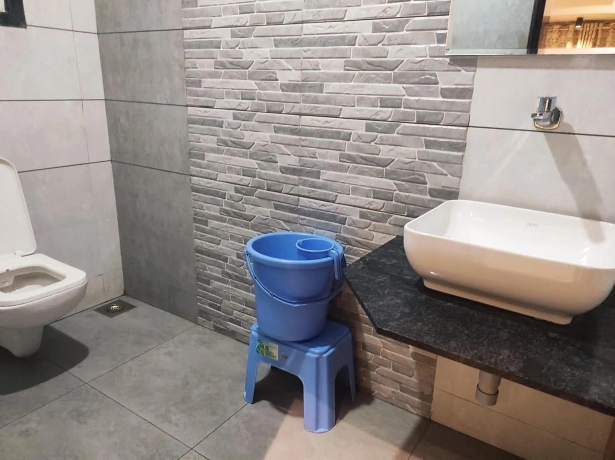 Toilet in Hotel Vrindavan Deluxe Kolhapur NEAR CENTRAL BUS STAND