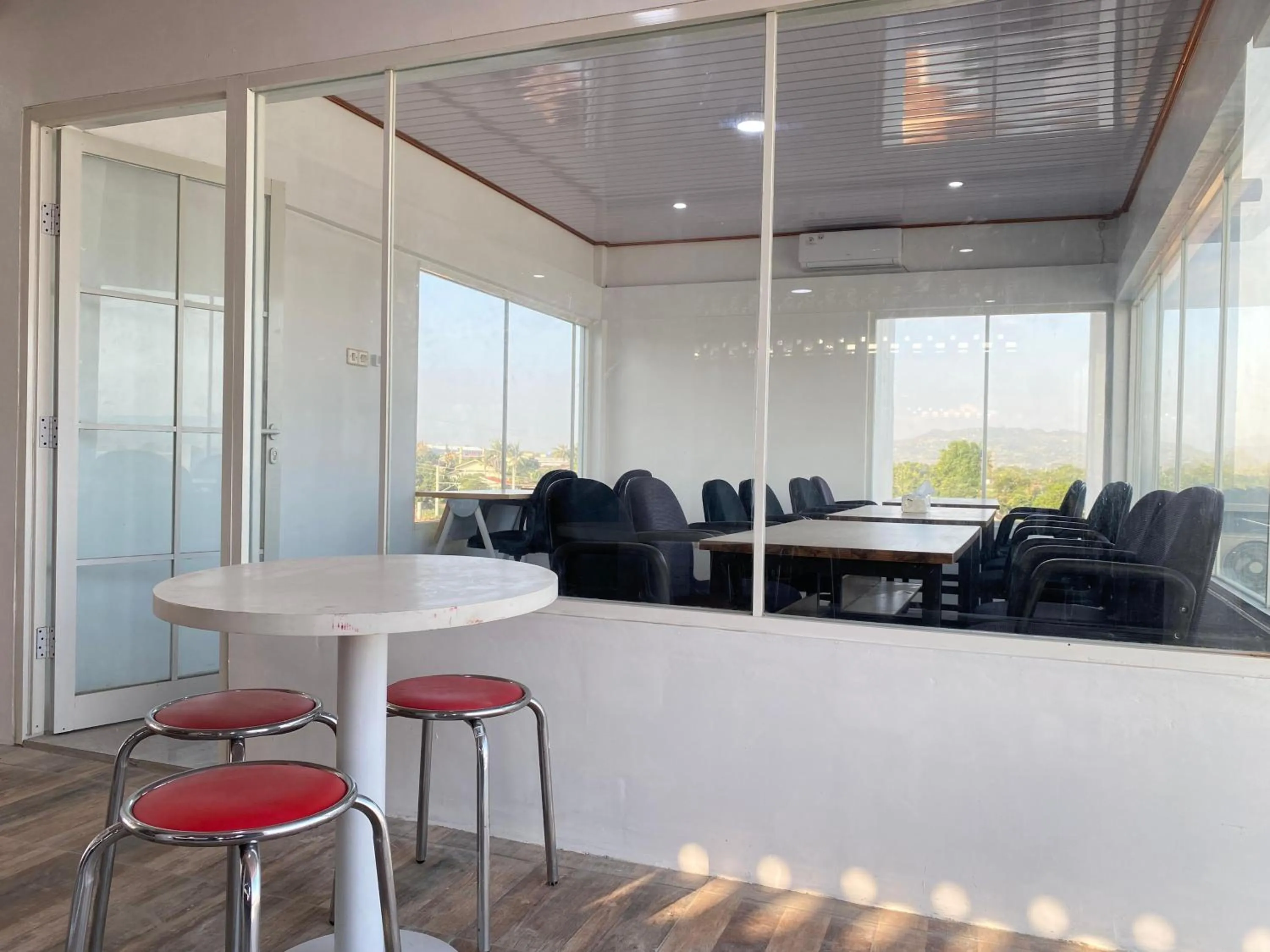 Seating area in d'WF Hotel