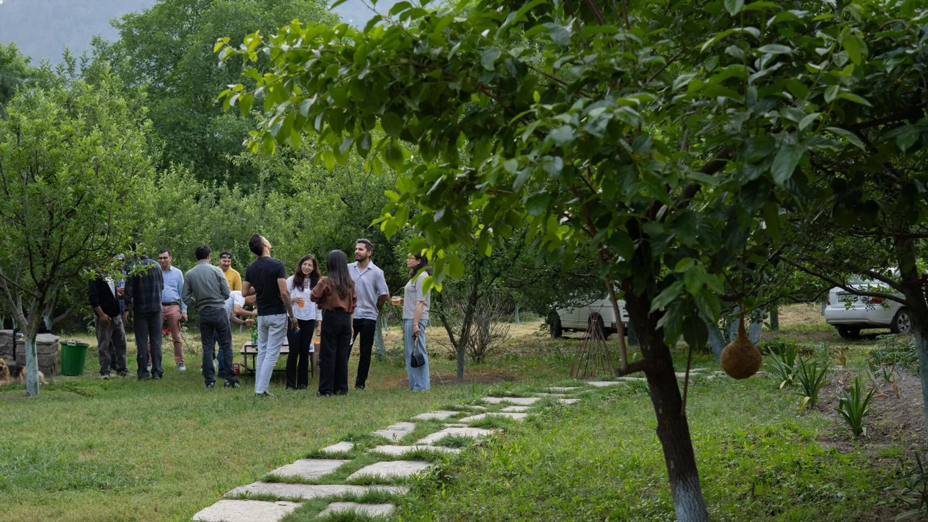 Garden view in Somvan Chalet by Mick-Hans