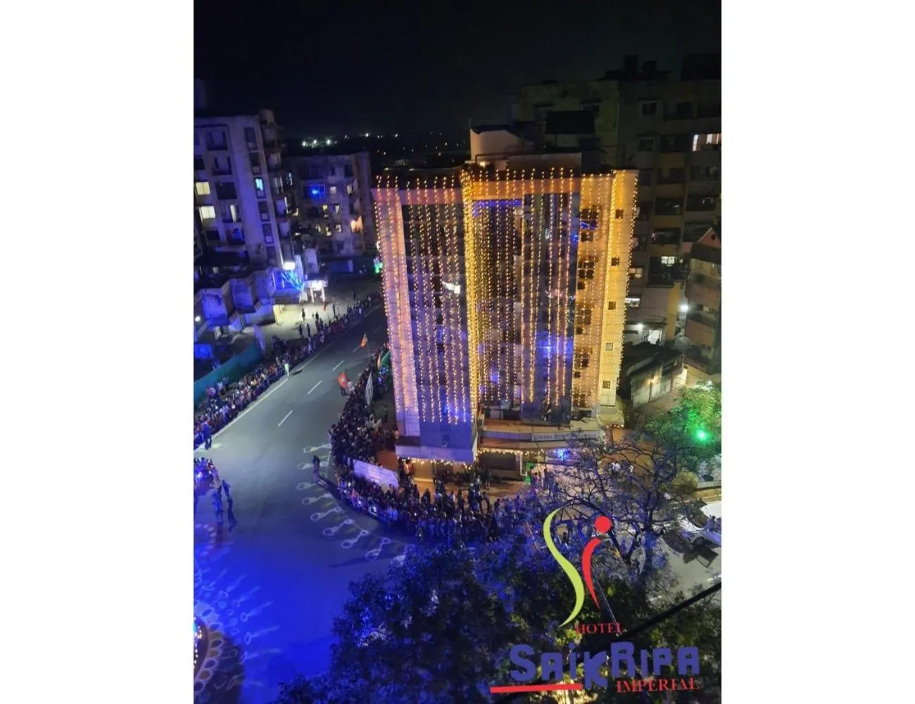 Communal lounge/ TV room in Hotel Saikripa Imperial, Daman and Diu