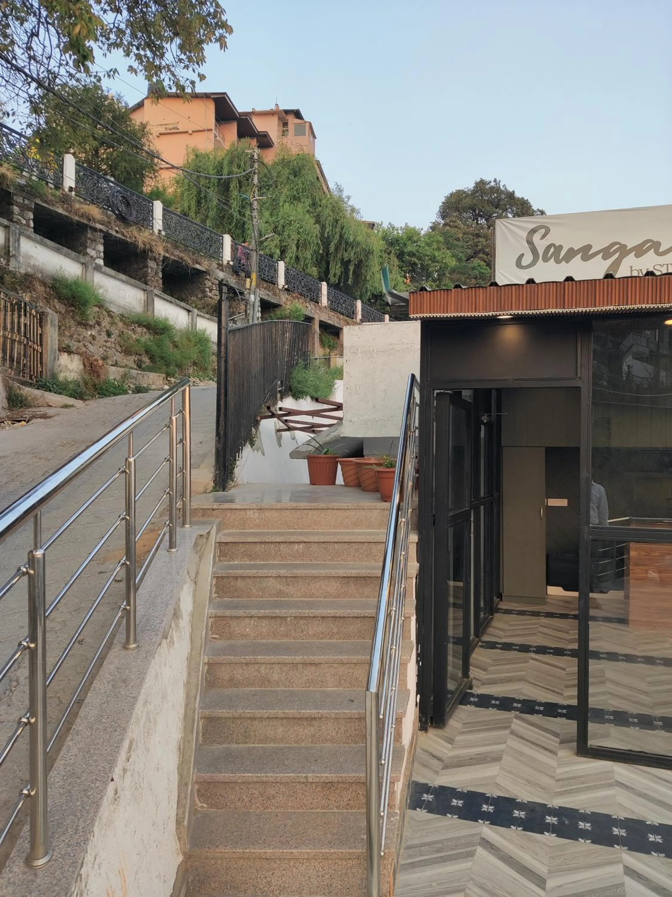 Facade/entrance in Sangam by Stotrak, Jhula Ghar Mussoorie