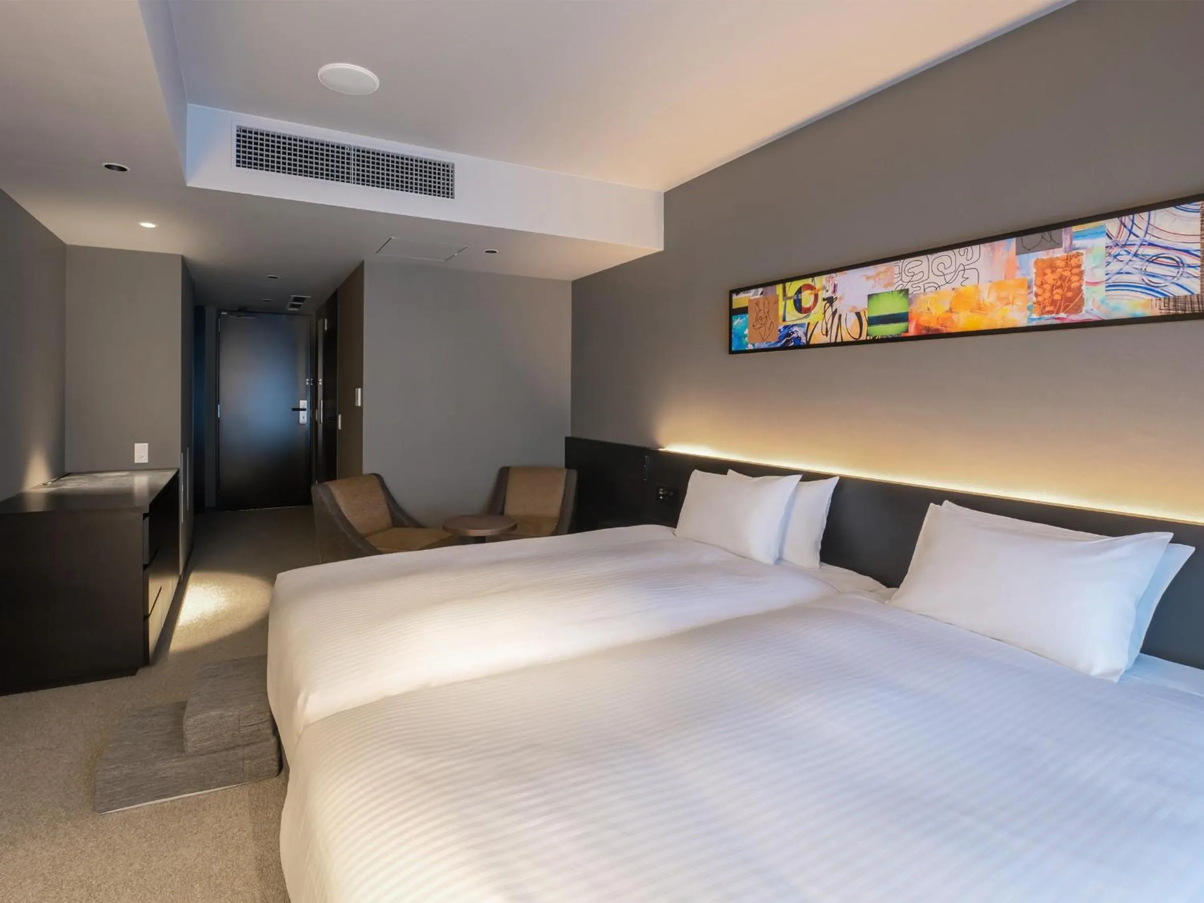 Bedroom, Bed in hotel anddoggy Kyoto Nijo