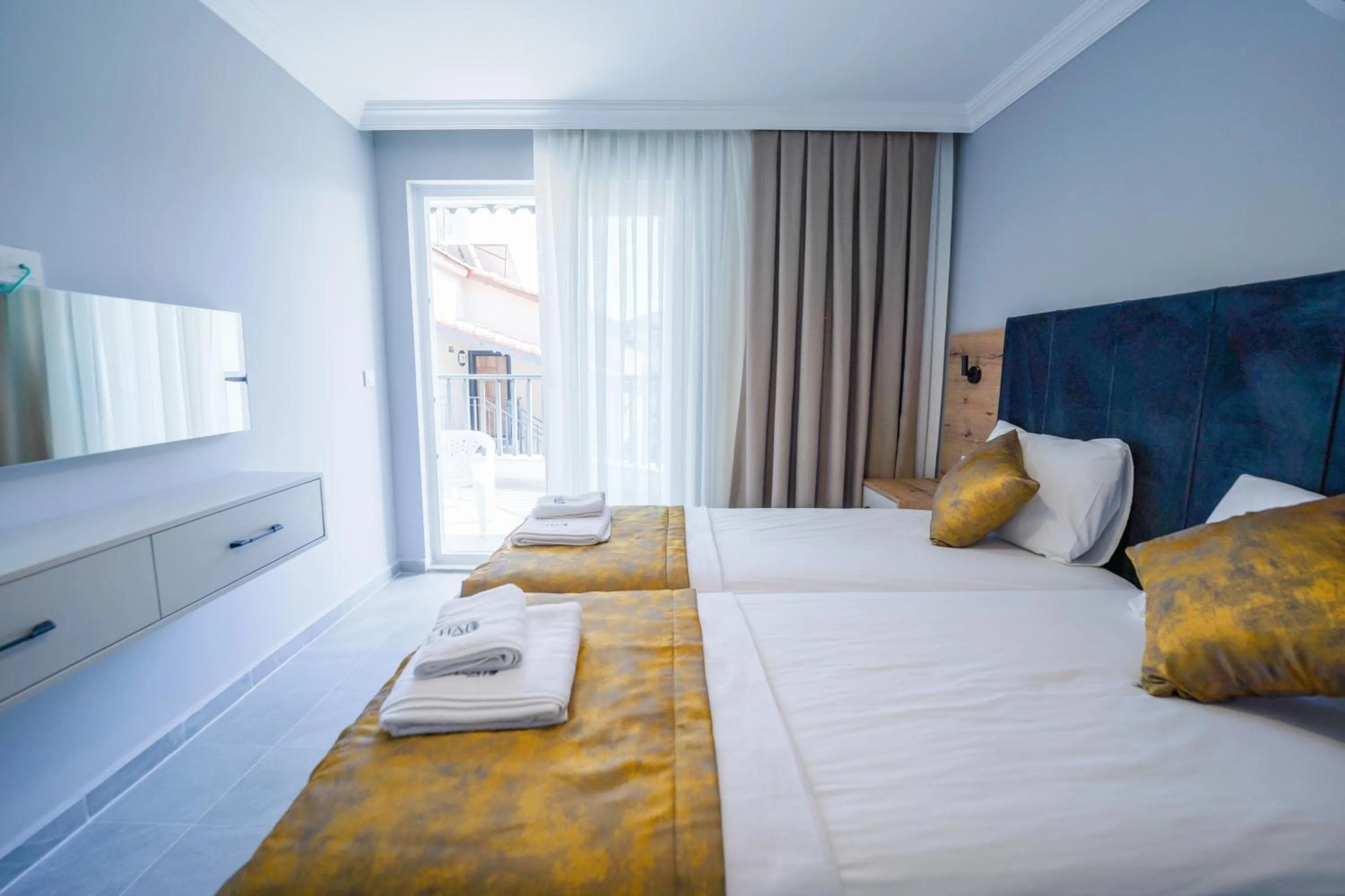 Bed in Han Apart Hotel Side